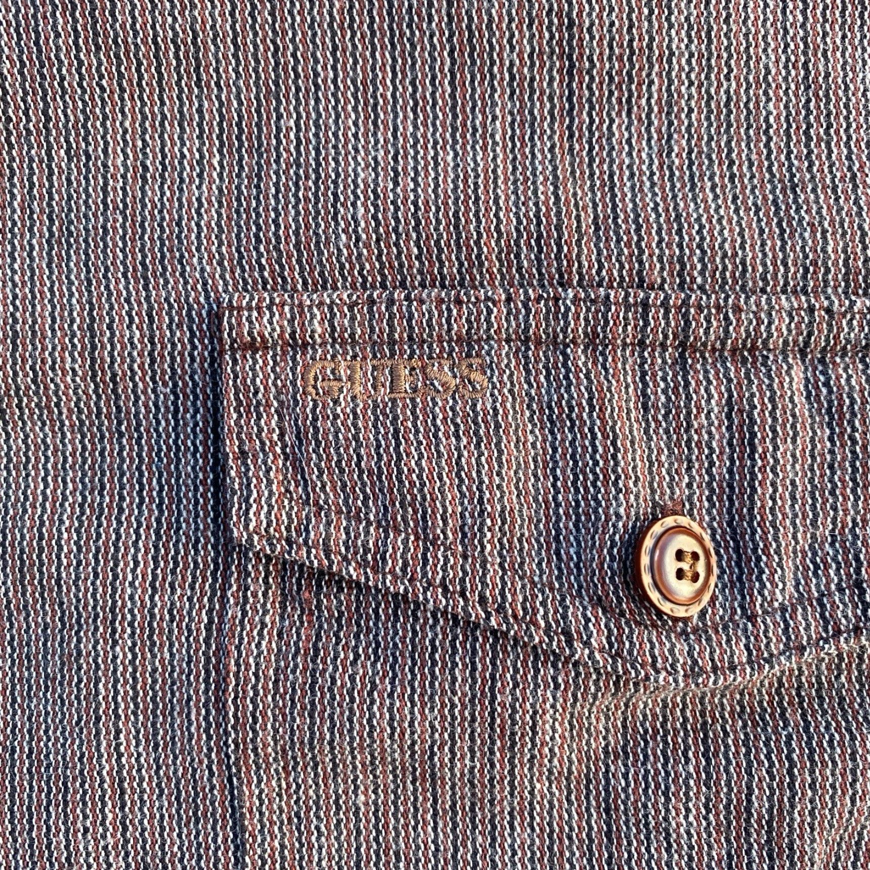 Guess Guess Shirt Mens XL Brown Vintage Retro Y2K Button Up Shirt Size US XL / EU 56 / 4 - 3 Thumbnail