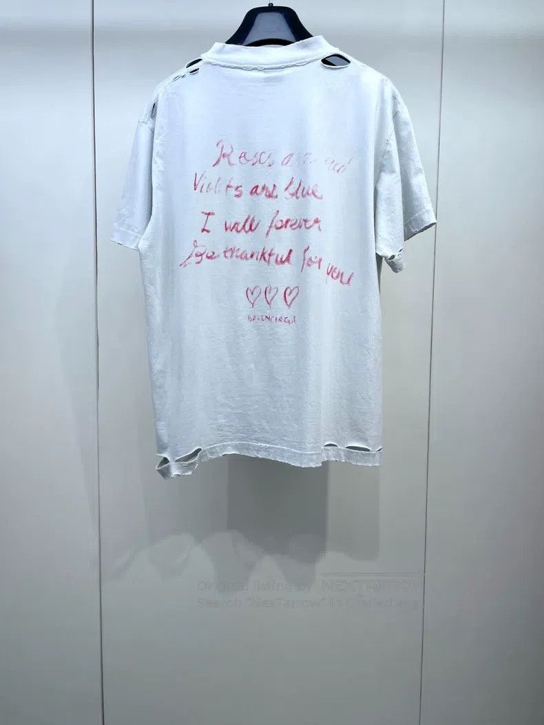 Balenciaga Balenciaga Night Scene Printed Distressed Short Sleeve Size US L / EU 52-54 / 3 - 2 Thumbnail