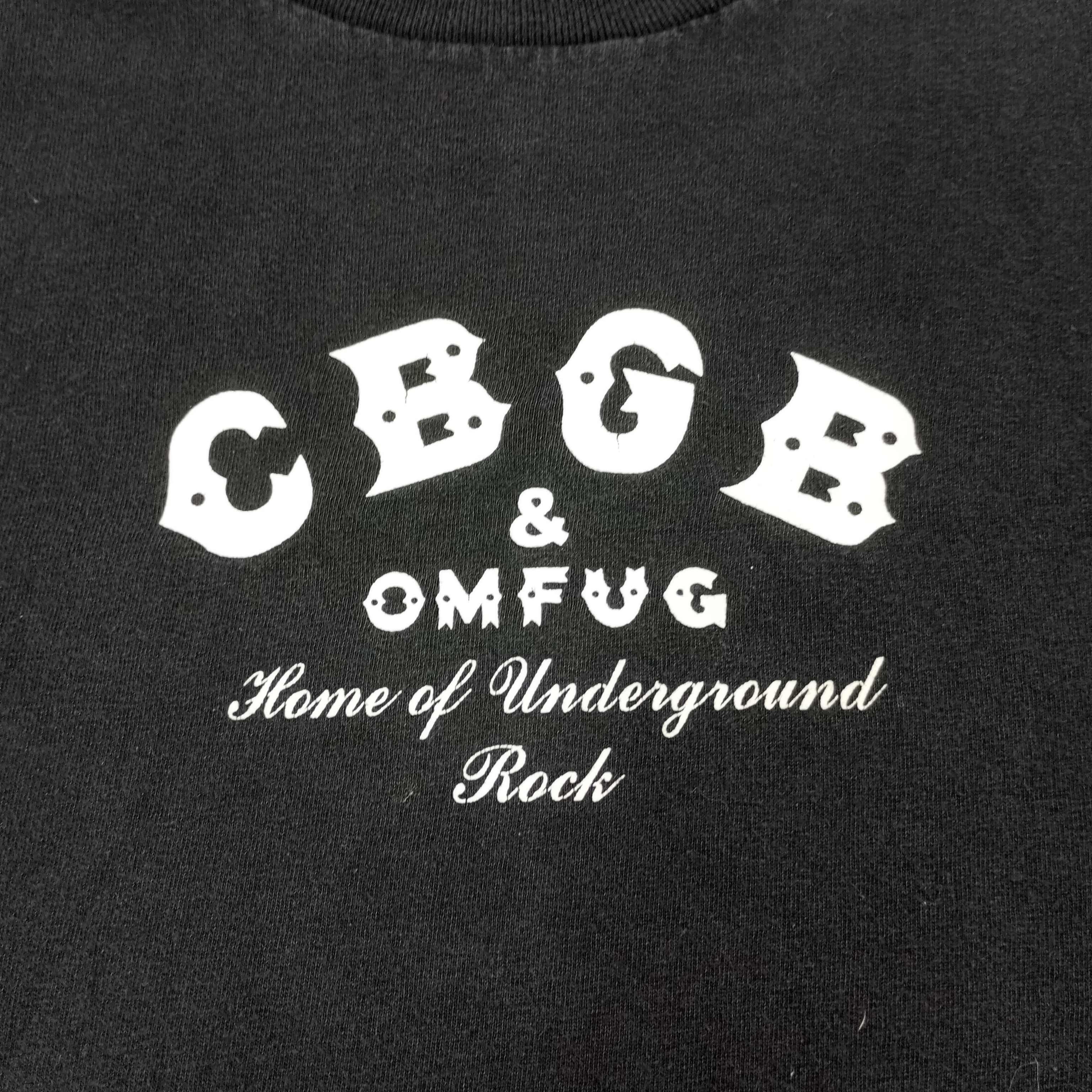 Vintage CBGB & OMFUG Home Of Underground Rock Vintage Tshirt Size US XL / EU 56 / 4 - 2 Thumbnail