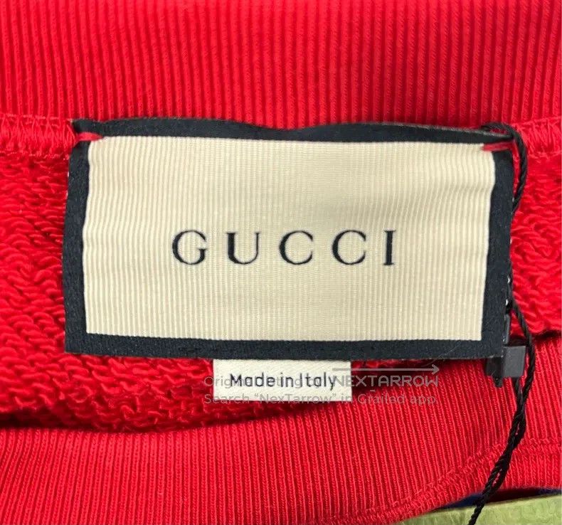 Gucci Gucci Red letter printed logo slogan sweatshirt Size US M / EU 48-50 / 2 - 4 Thumbnail