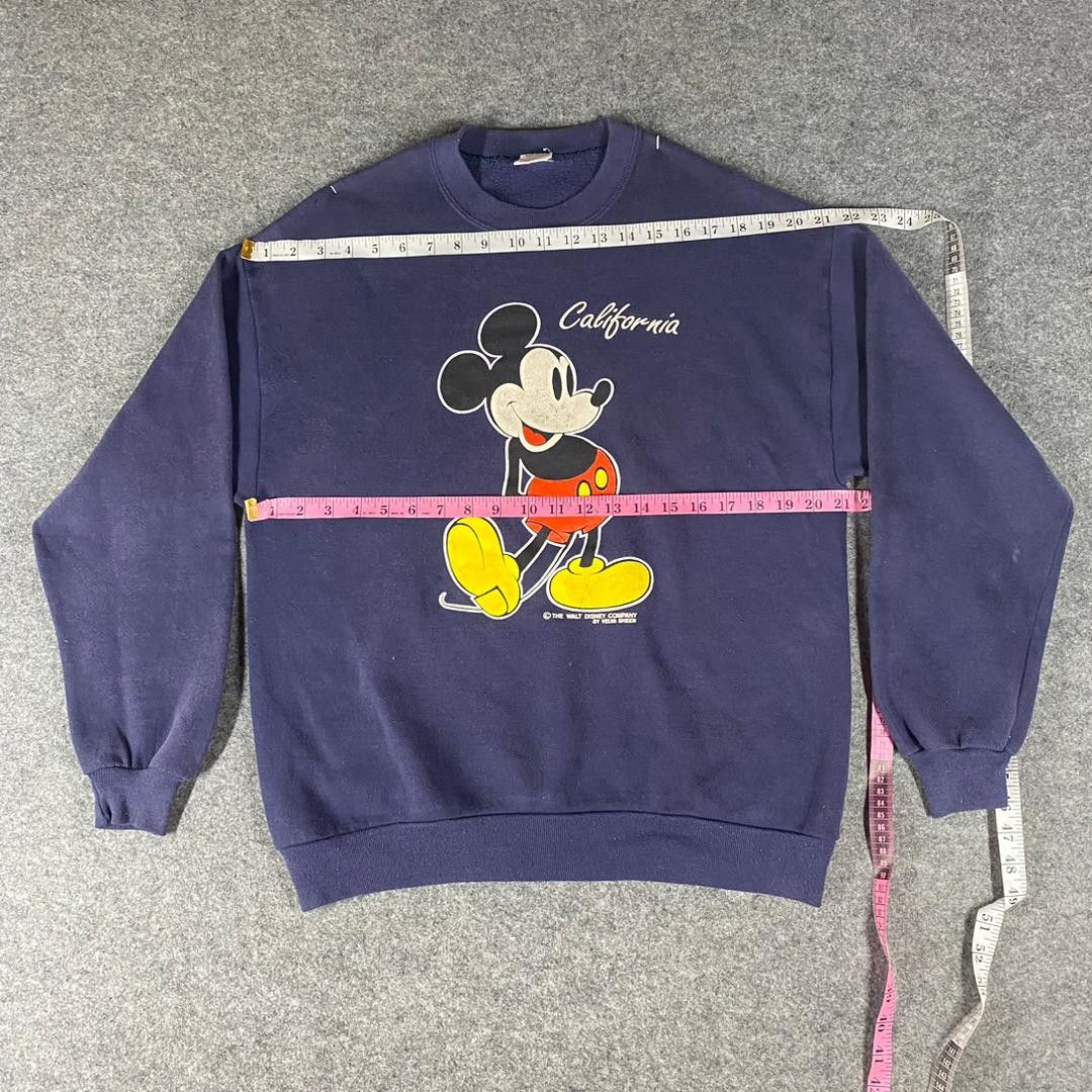 Mickey Mouse Vintage 90s Mickey Mouse Sweatshirt Size US L / EU 52-54 / 3 - 3 Thumbnail
