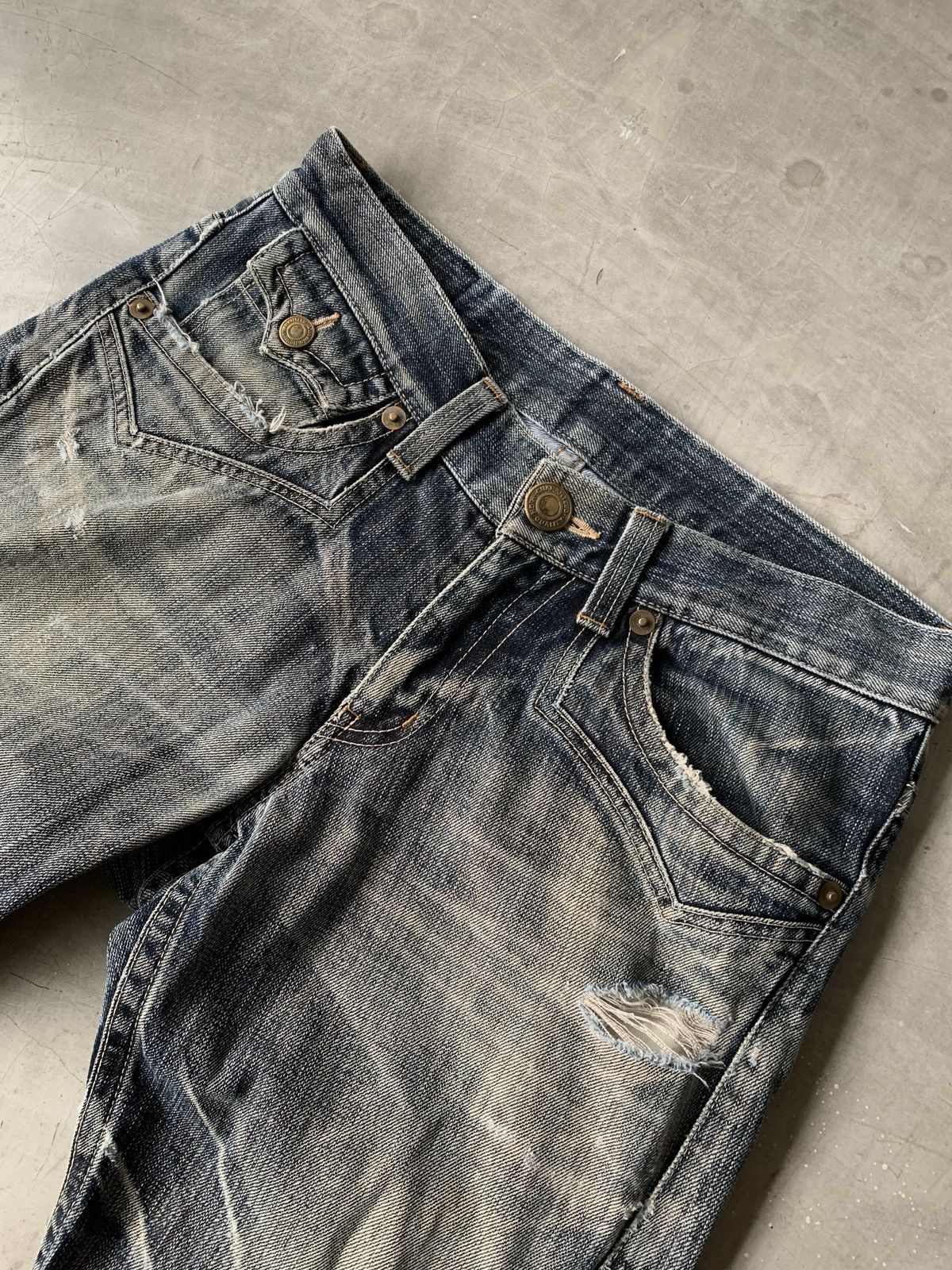 Japanese Brand Flare Denim RATTLE TRAP Japanese BootCut Denim Size US 32 / EU 48 - 4 Thumbnail