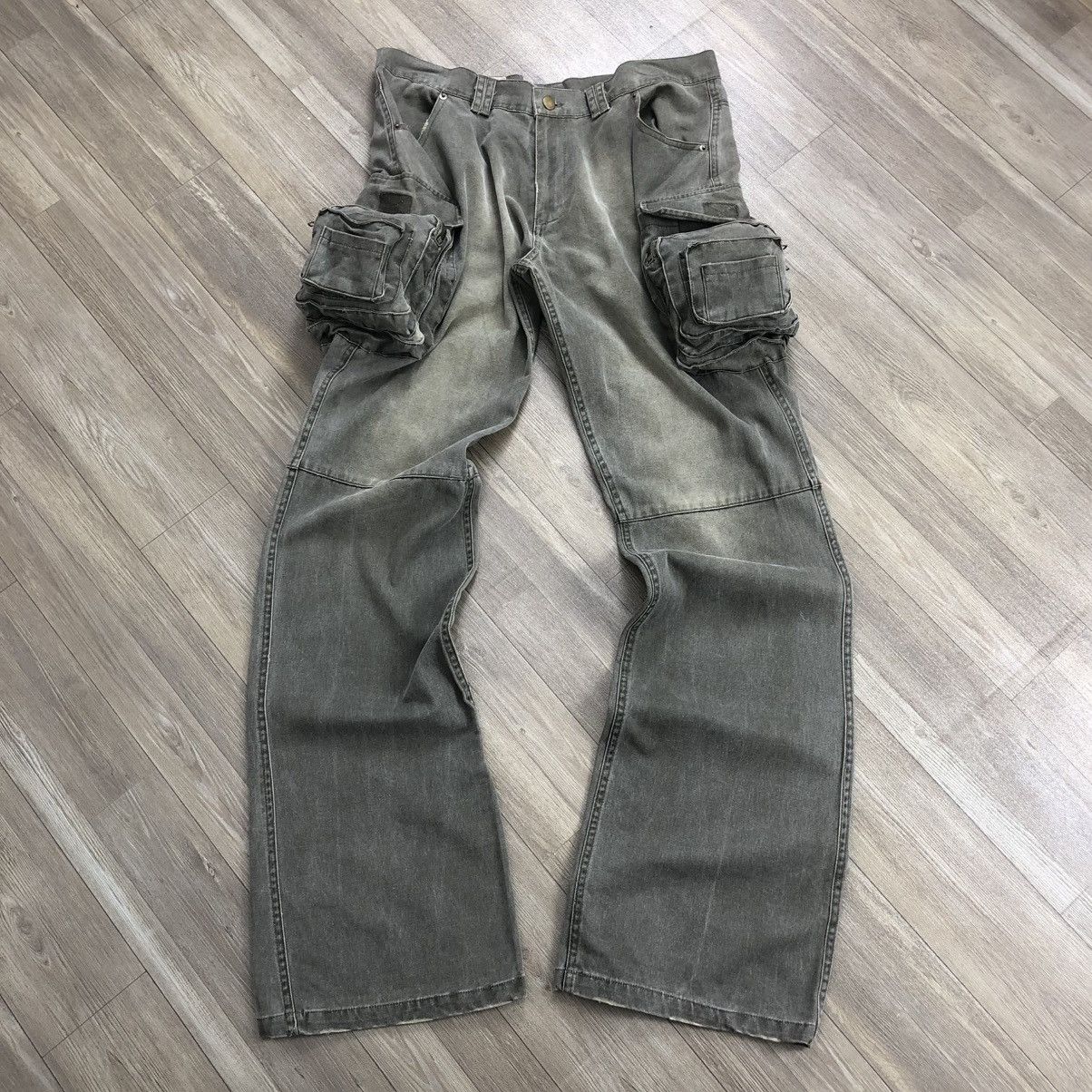 If Six Was Nine × Japanese Brand 2000's All Out Hysteric Glamour Style Bondage Flared Pants Size US 33 - 2 Thumbnail