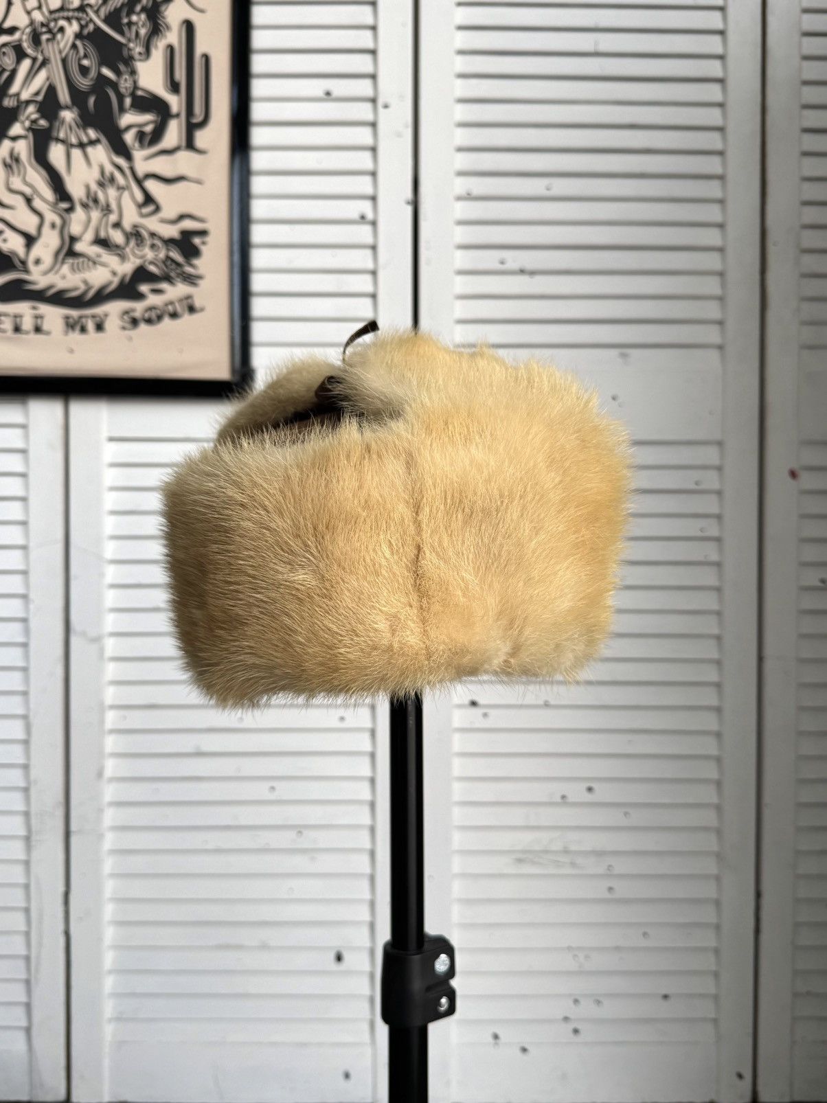 Vintage Vintage 1970s Suede & Fur Ushanka Trapper Hat Brown Size ONE SIZE - 10 Thumbnail
