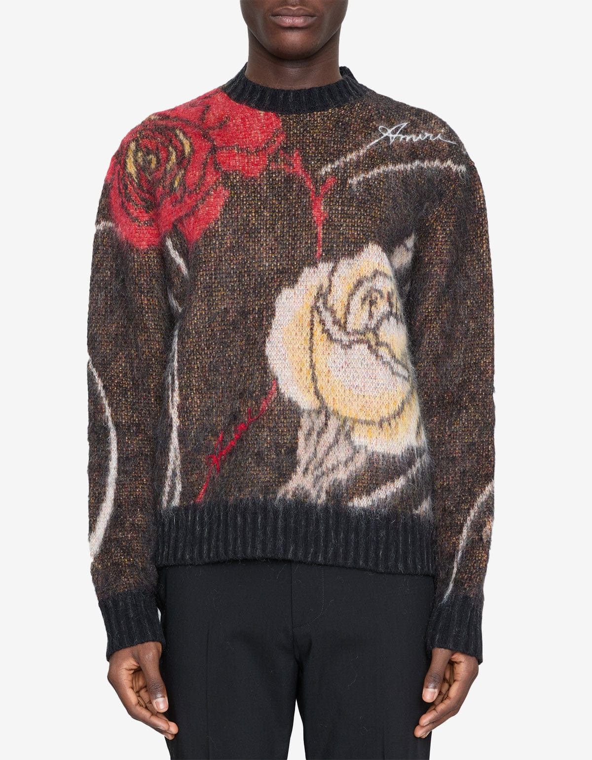 Amiri Amiri Brown Floral Sweater Size US M / EU 48-50 / 2 - 1 Thumbnail