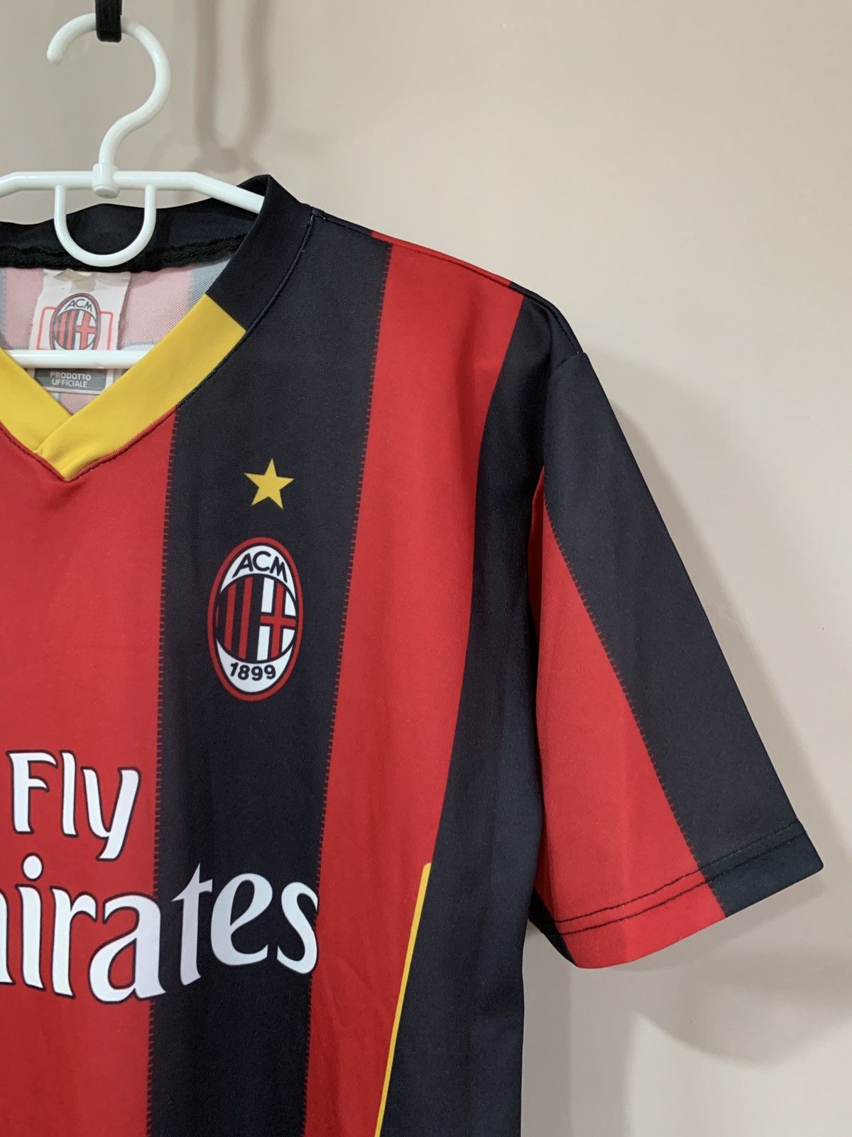 Vintage Ac Milan Home Football Shirt Vintage Soccer Jersey PATO #7 Size US S / EU 44-46 / 1 - 3 Thumbnail