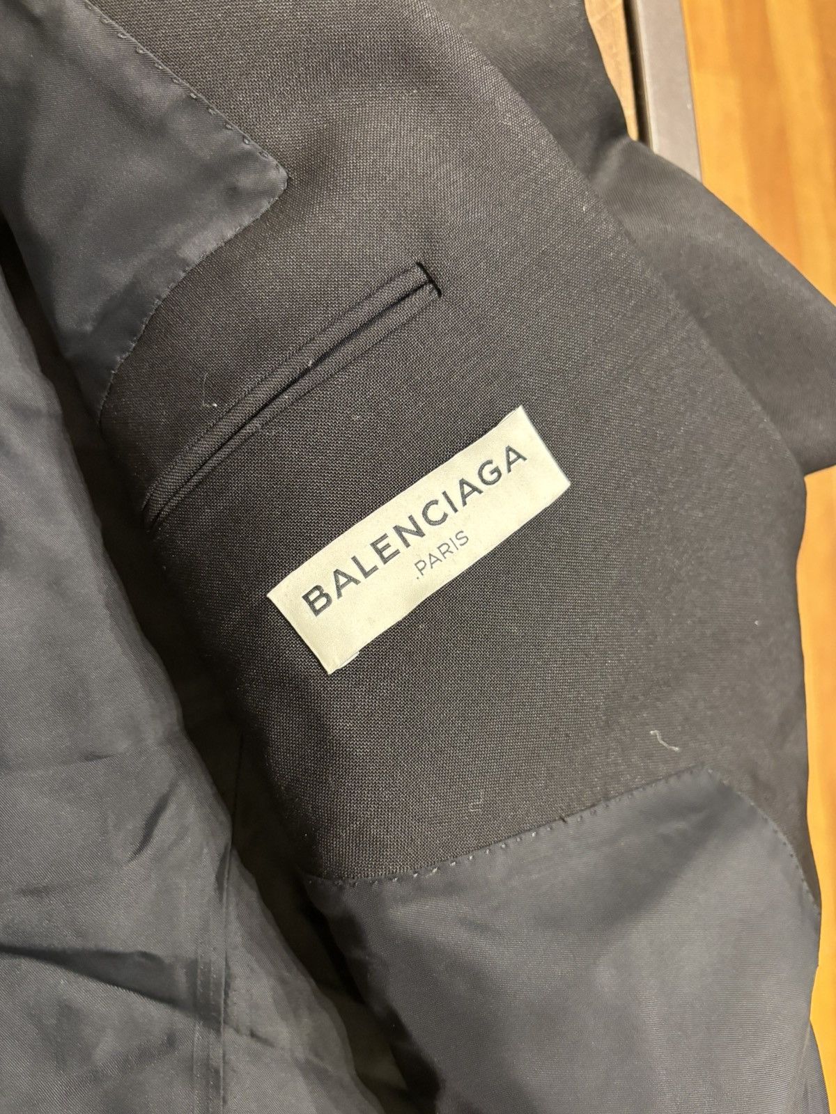 Balenciaga Balenciaga Safety Pin Blazer Size 50R - 3 Thumbnail