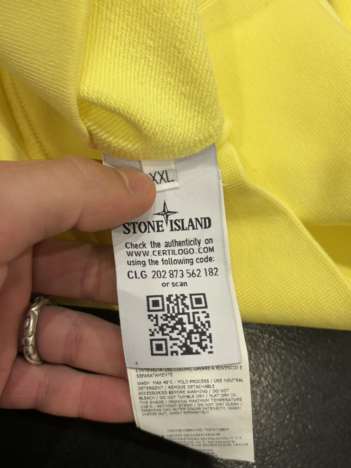 Stone Island Stone Island Hoodie - Yellow Size US XXL / EU 58 / 5 - 4 Thumbnail