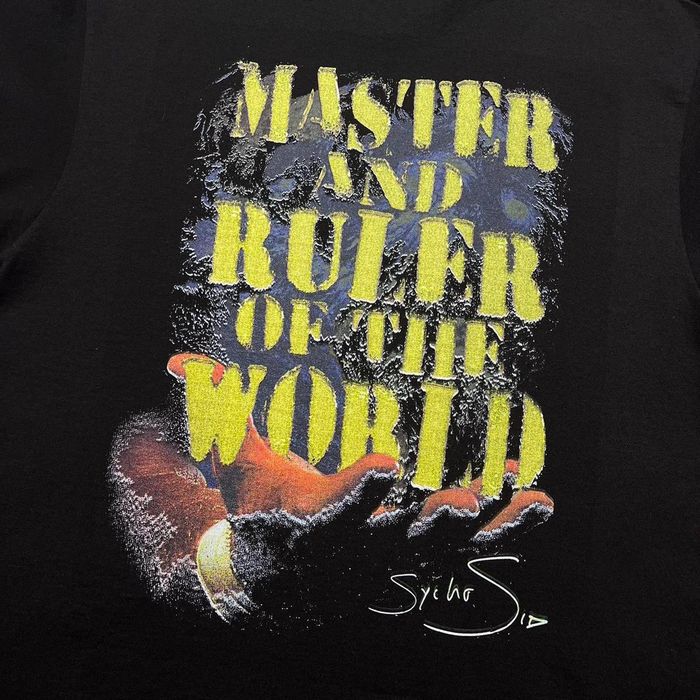 Wwf WWF Sycho Sid Master and Ruler Of The World Rap Tshirt Grailed