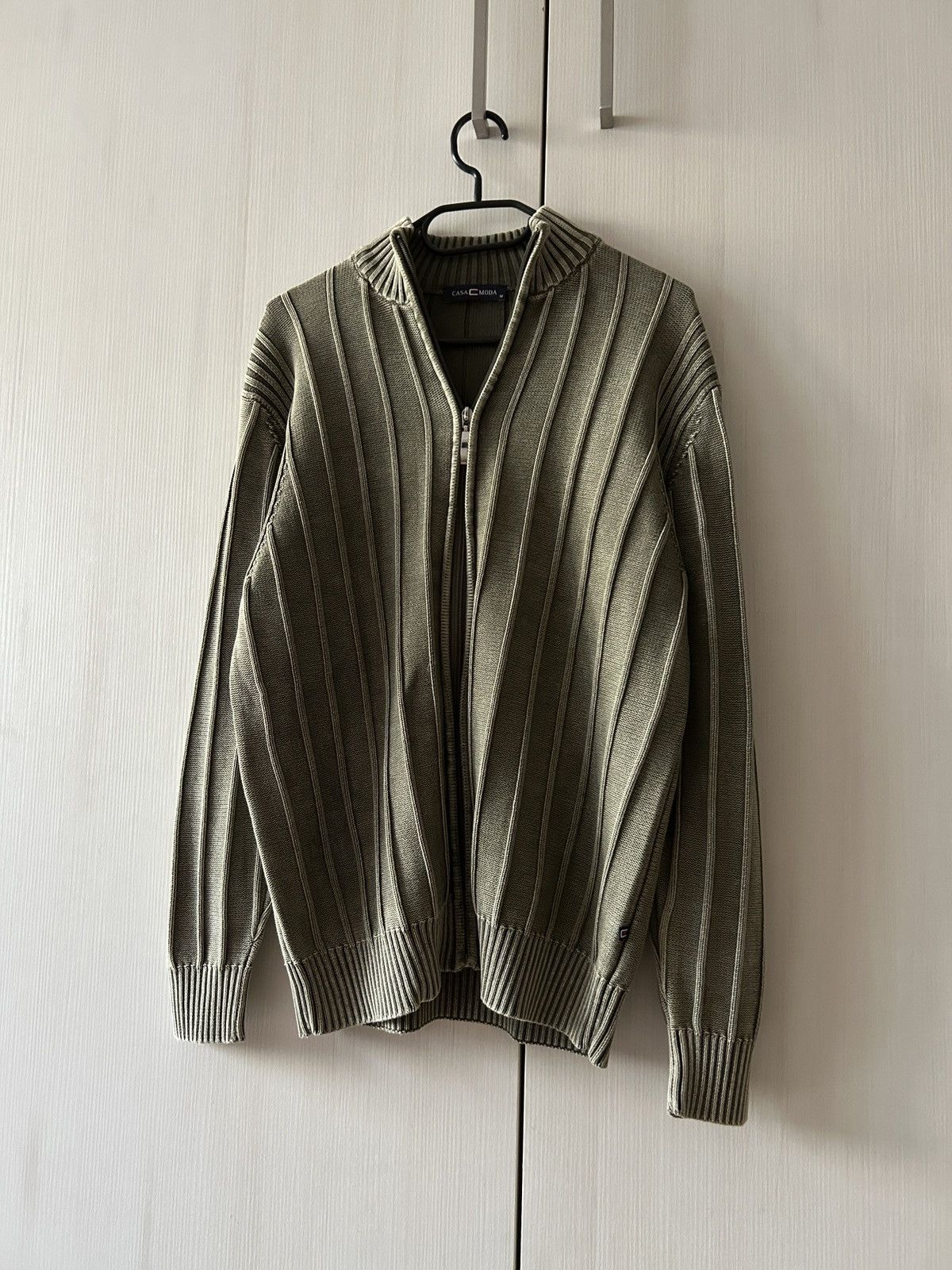 Japanese Brand Vintage Avant-Garden green washed zip-sweatshirt mens Size US M / EU 48-50 / 2 - 1 Thumbnail