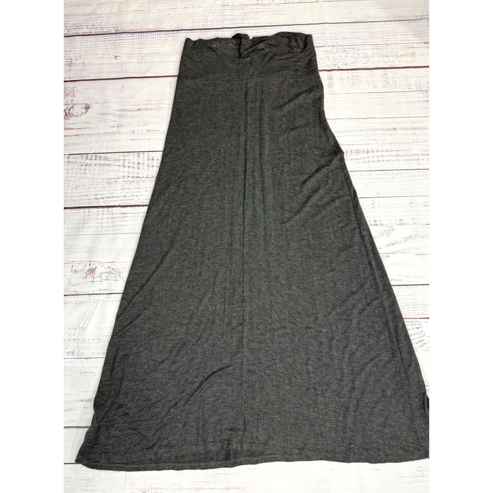 Vintage Bitsalt Womens Dress Strapless Midi A-Line Gray Size L Rayon Spandex Blend Size L / US 10 / IT 46 - 4 Thumbnail
