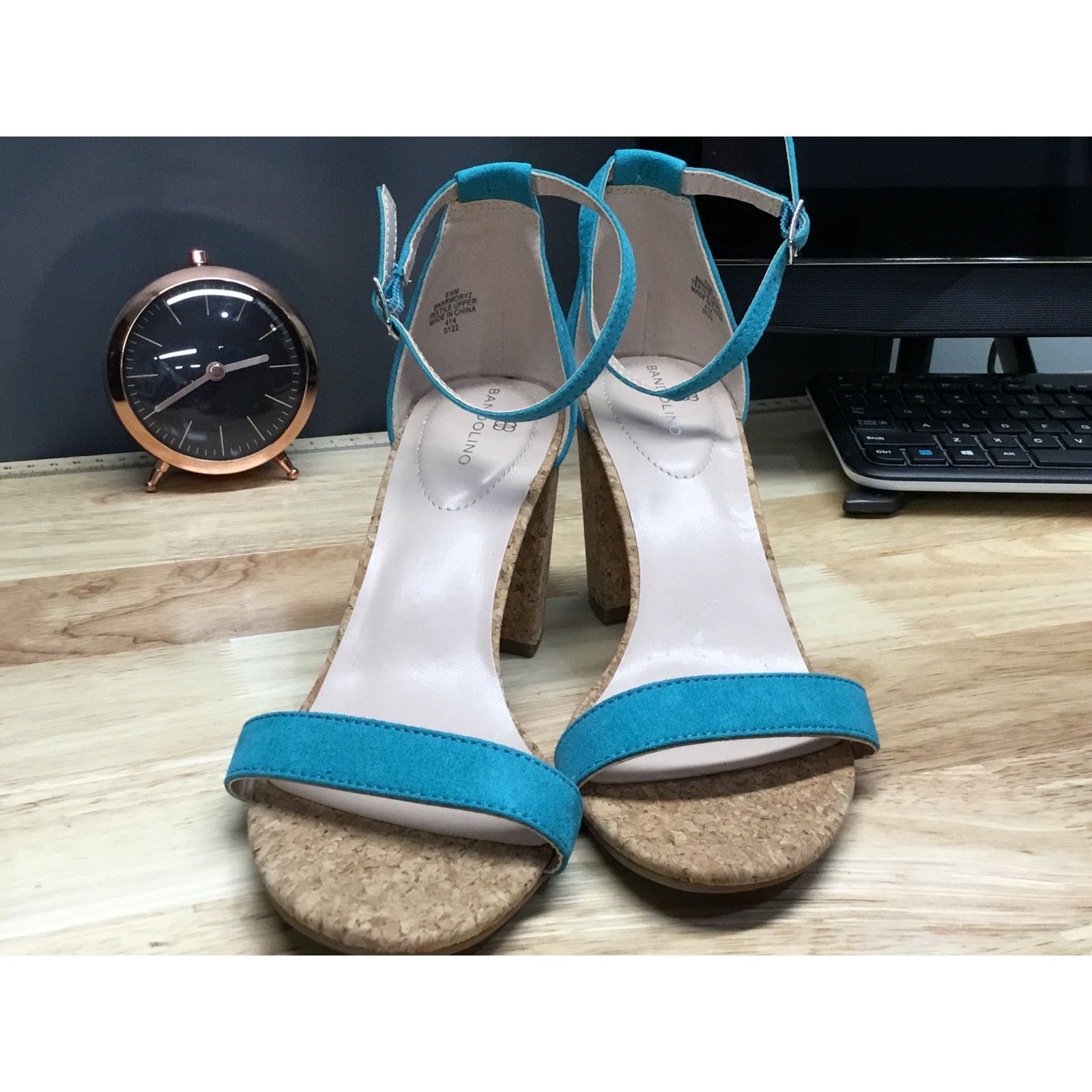Other Bandolino Armory Dress Sandals Women's 8.5 Blue Suede Size US 8.5 / IT 38.5 - 1 Thumbnail