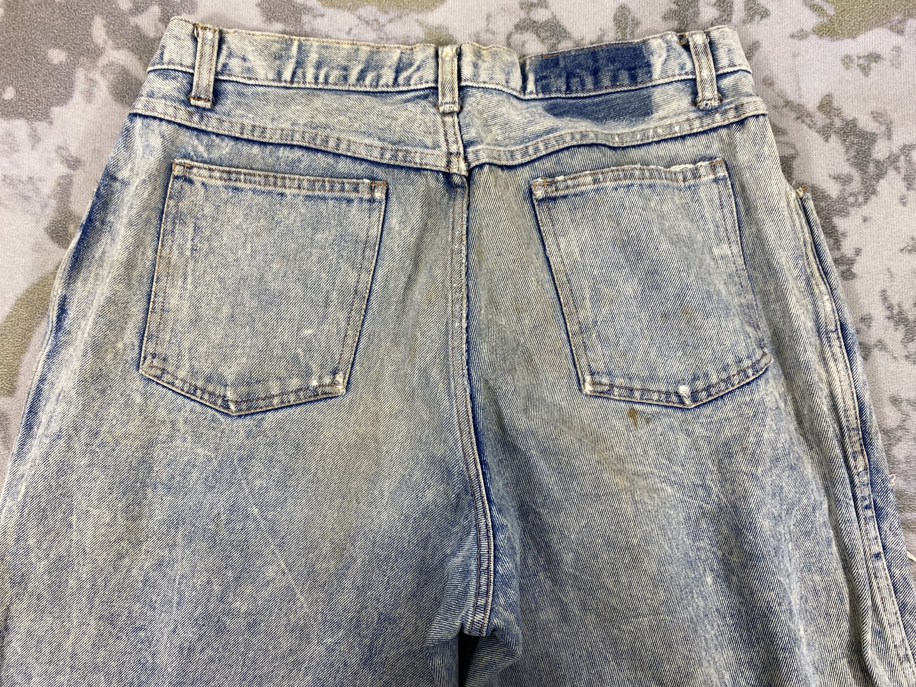 Japanese Brand Distressed Blue Vintage Baggy Jeans 33x27 Denim- JN3750 Size US 33 - 4 Thumbnail
