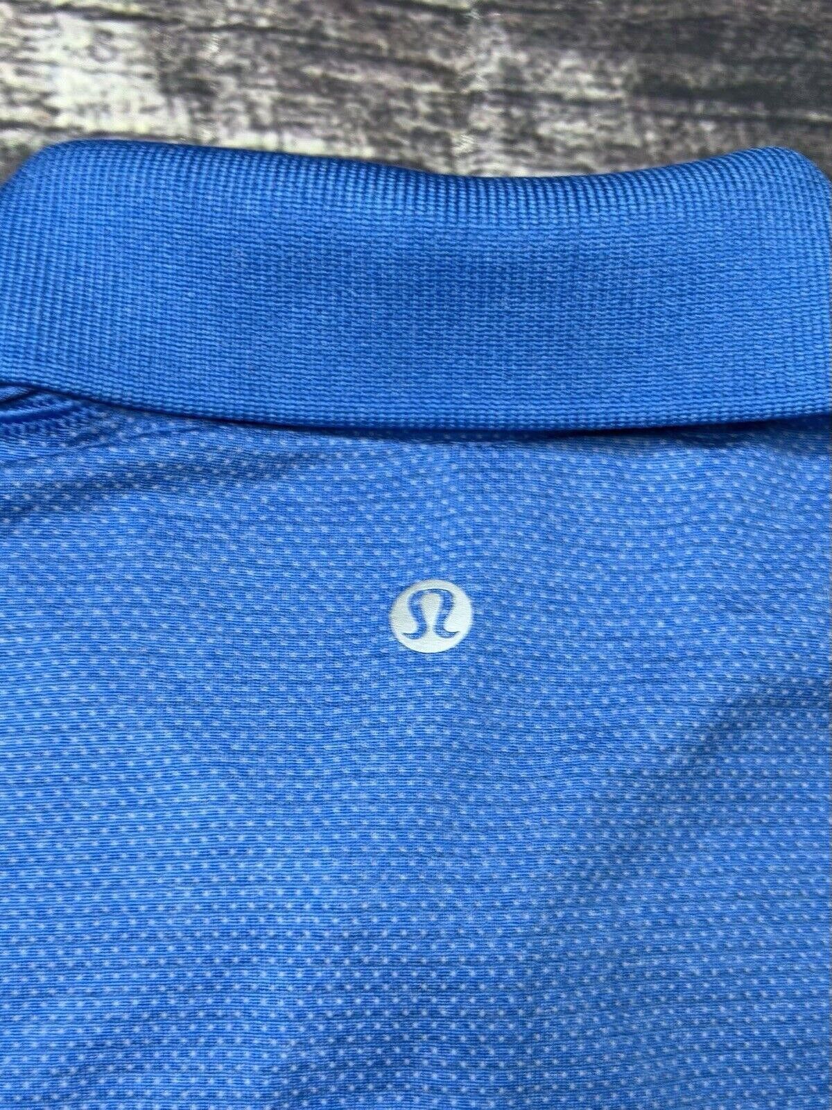 Lululemon Lululemon Polo Shirt Men's Medium Heathered Blue Stretch Size US M / EU 48-50 / 2 - 9 Thumbnail