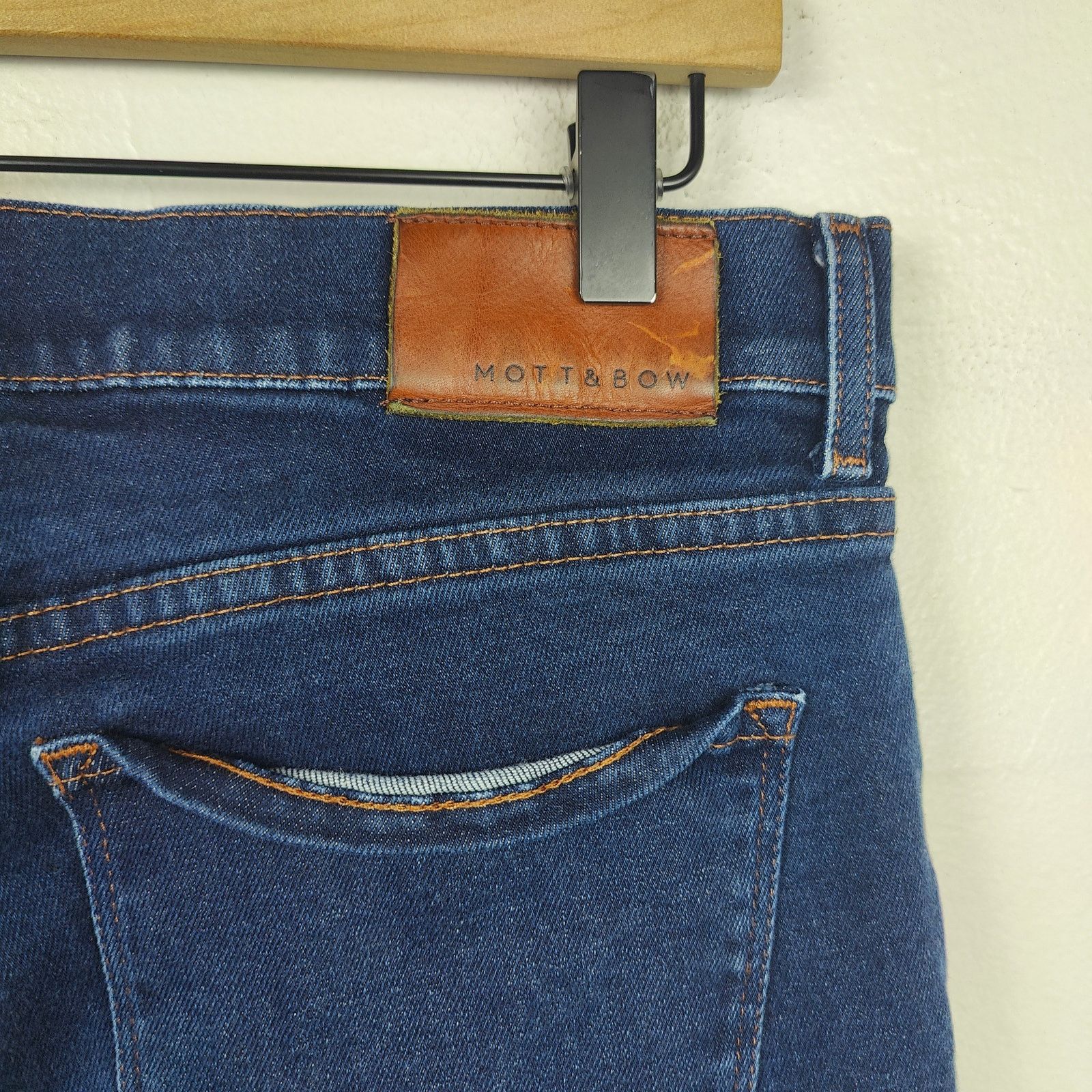 Mott & Bow Mott & Bow Straight Jeans Mens 34x32 Dark Wash Stretch Size US 34 / EU 50 - 5 Thumbnail