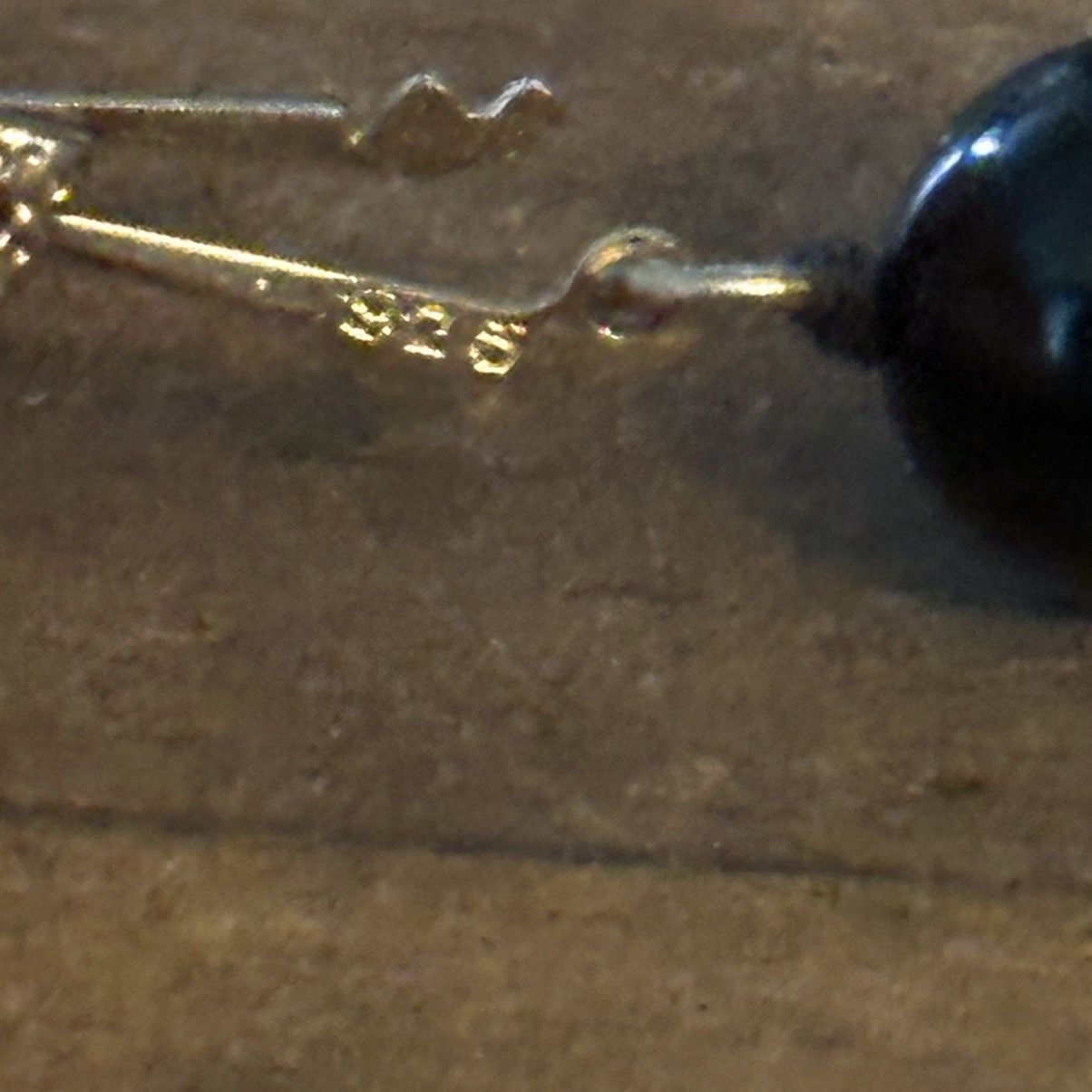 Vintage Vintage black glass bead bracelet Size ONE SIZE - 4 Thumbnail