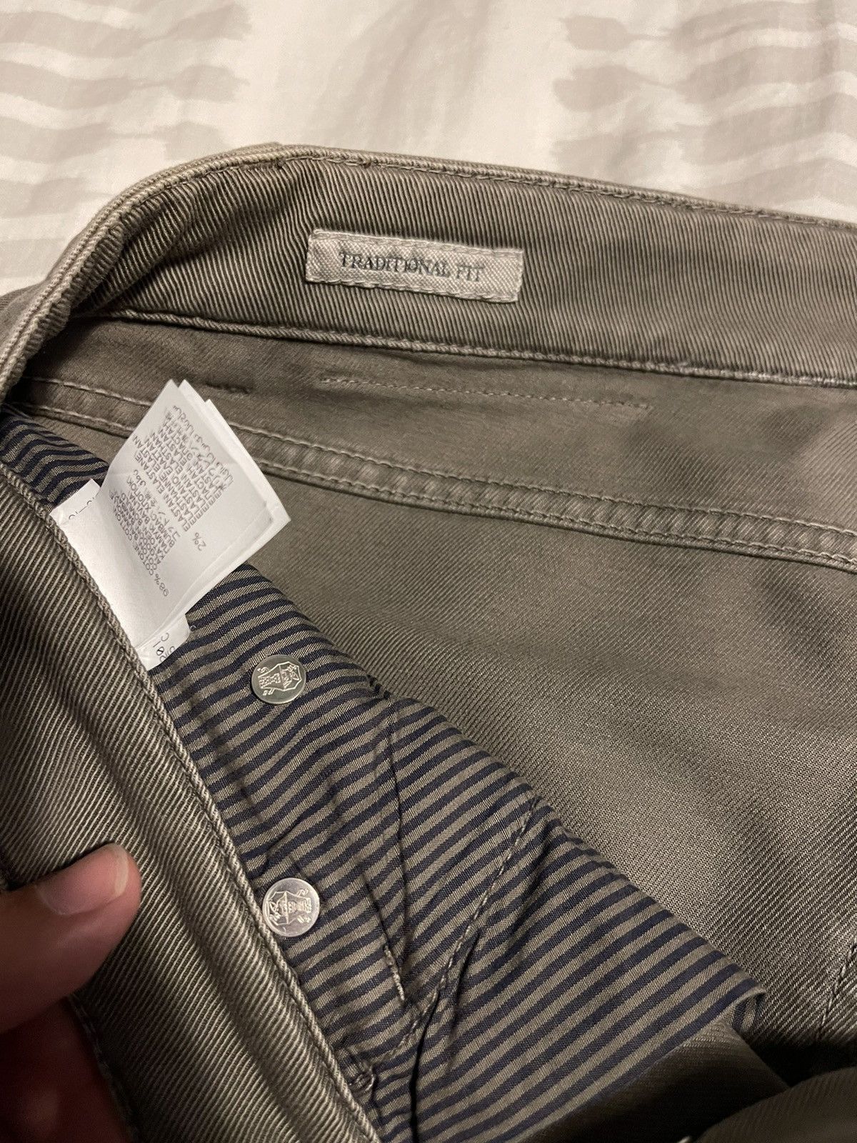 Brunello Cucinelli Brunello Cucinelli Dark Green Jeans Size US 33 - 6 Thumbnail