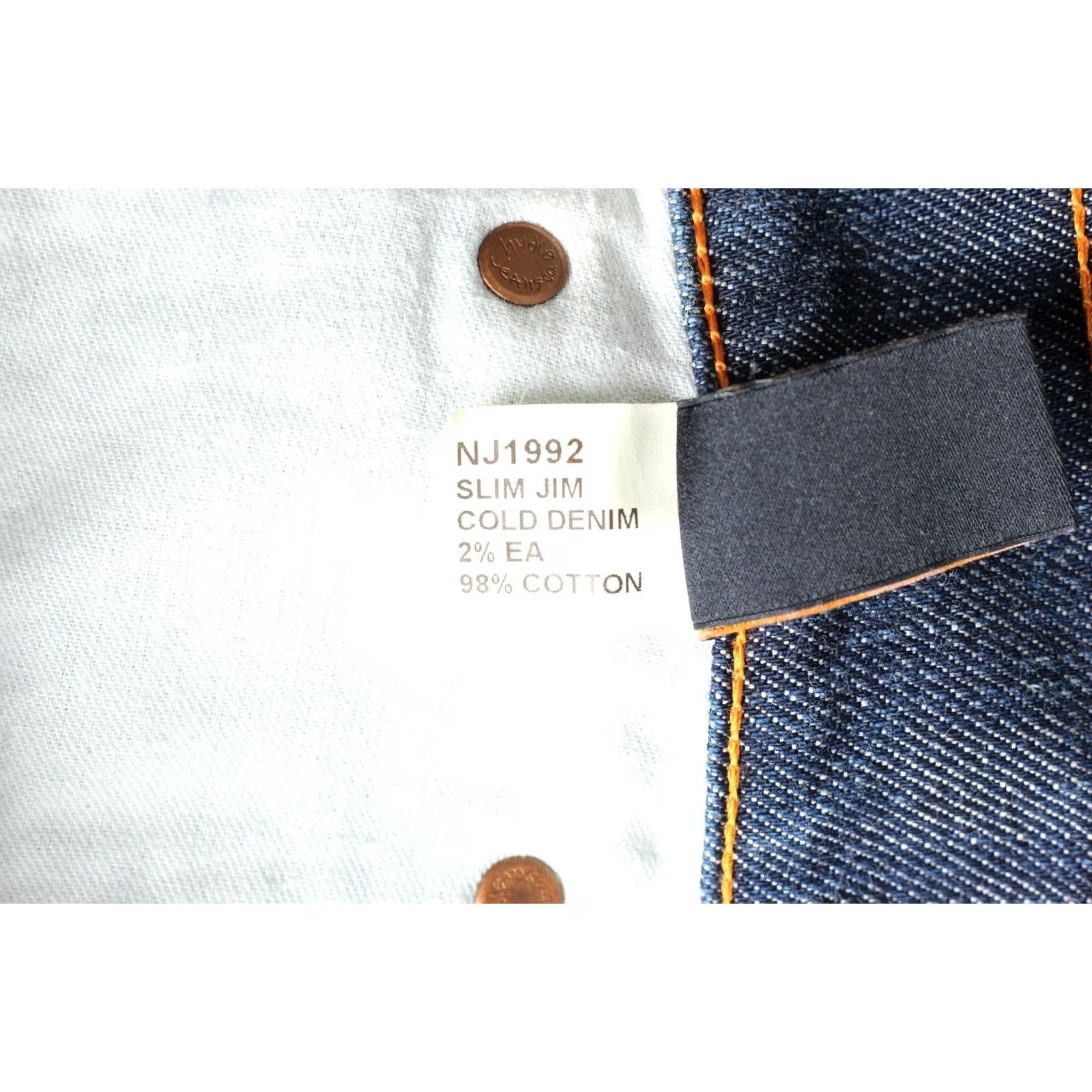 Nudie Jeans NUDIE JEANS SLIM JIM COLD DENIM Denim Jeans Men 29/32 Blue Regular Stretch DZ6732 Size US 29 - 7 Thumbnail