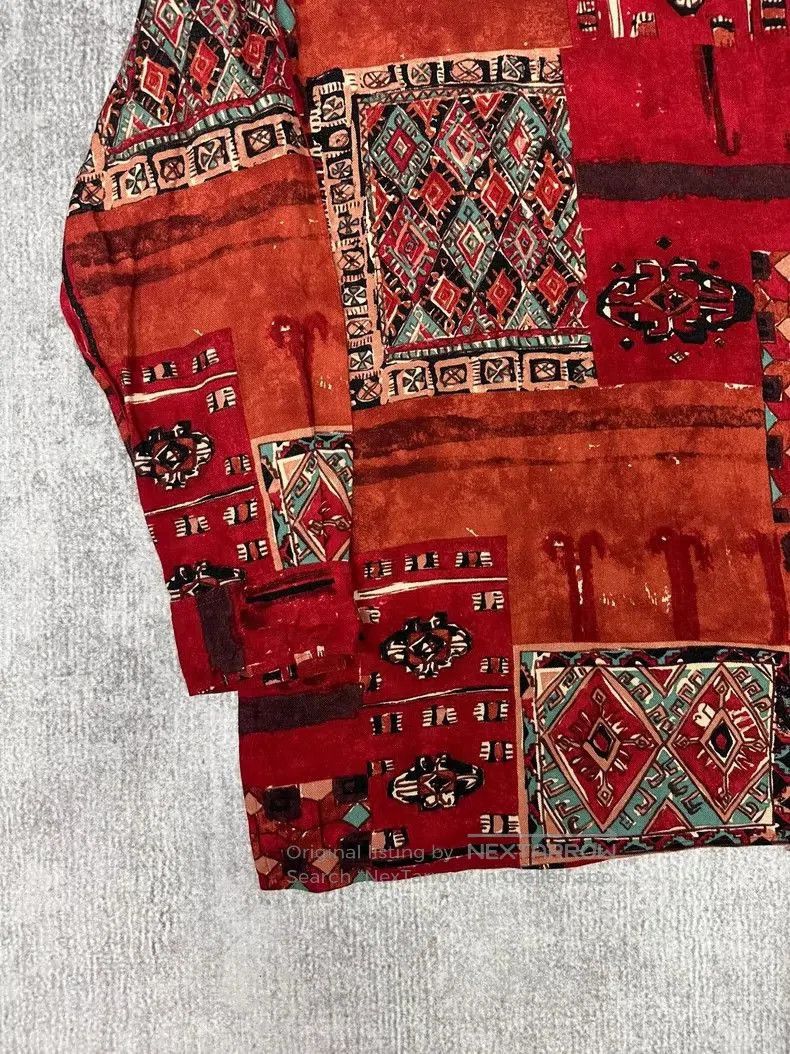 Issey Miyake Issey Miyake Vintage Art Print Shirt. Size US L / EU 52-54 / 3 - 8 Thumbnail