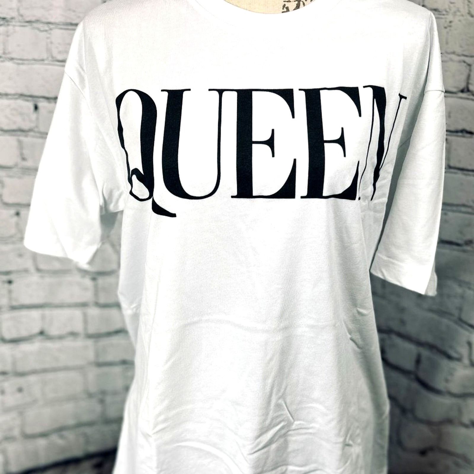 Other Queen White with Black Letters Tee Shirt - L Size L / US 10 / IT 46 - 4 Thumbnail