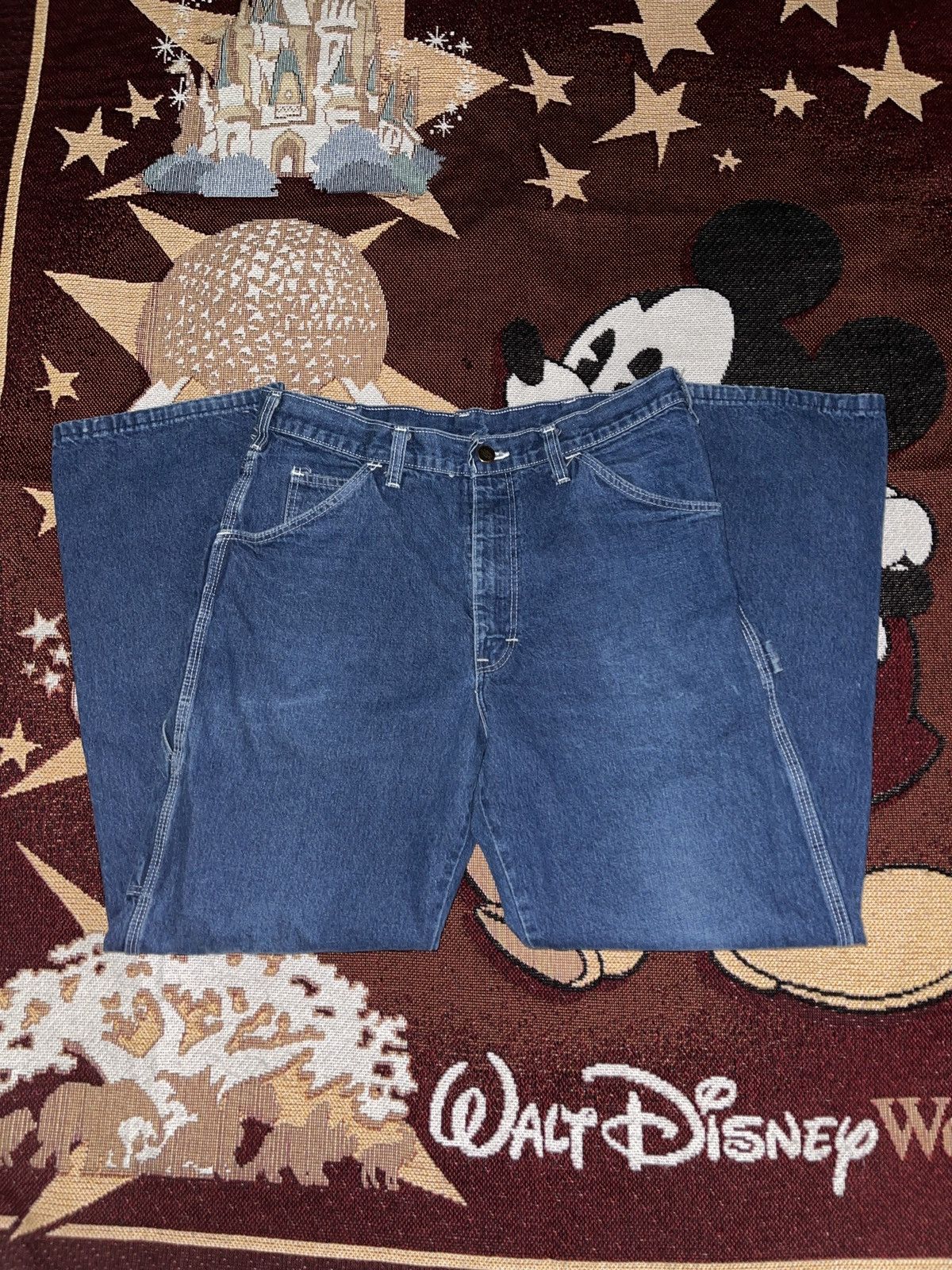 Vintage Vintage 90s Dickies Denim Carpenter Jeans 33x30 Size US 33 - 4 Thumbnail