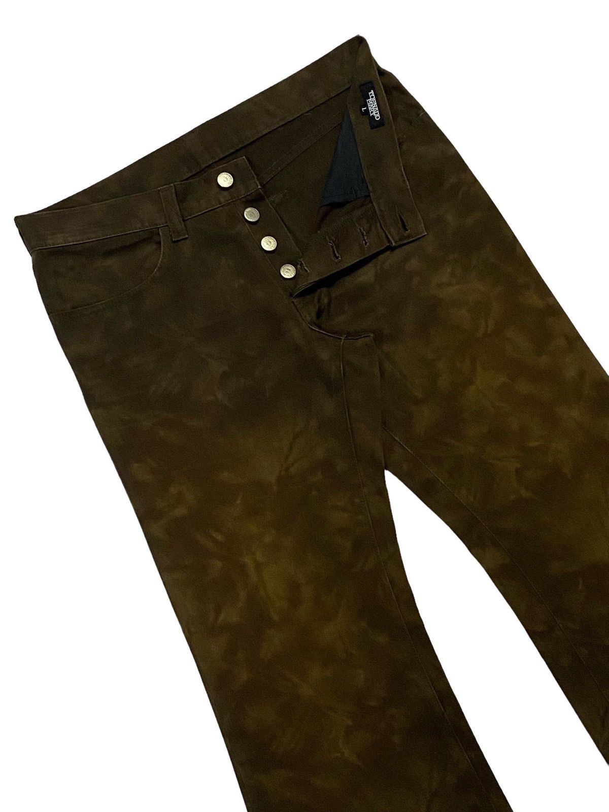Tornado Mart Rare‼️Vintage Tornado Mart flare Brown Pants Size US 31 - 15 Thumbnail