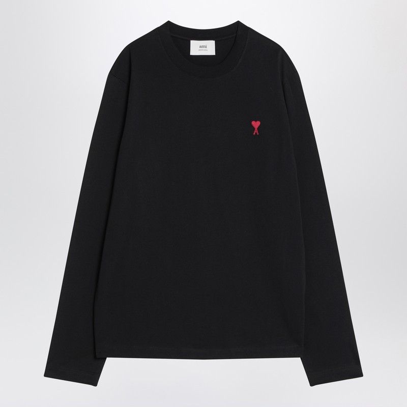 Ami Paris Black Ami De Coeur T-Shirt