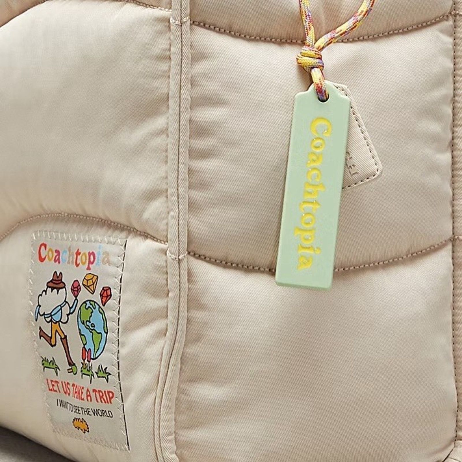 Coach NWT Coach Large Tote Shopper Shoulder Bag CQ057 Cloud Size ONE SIZE - 12 Thumbnail