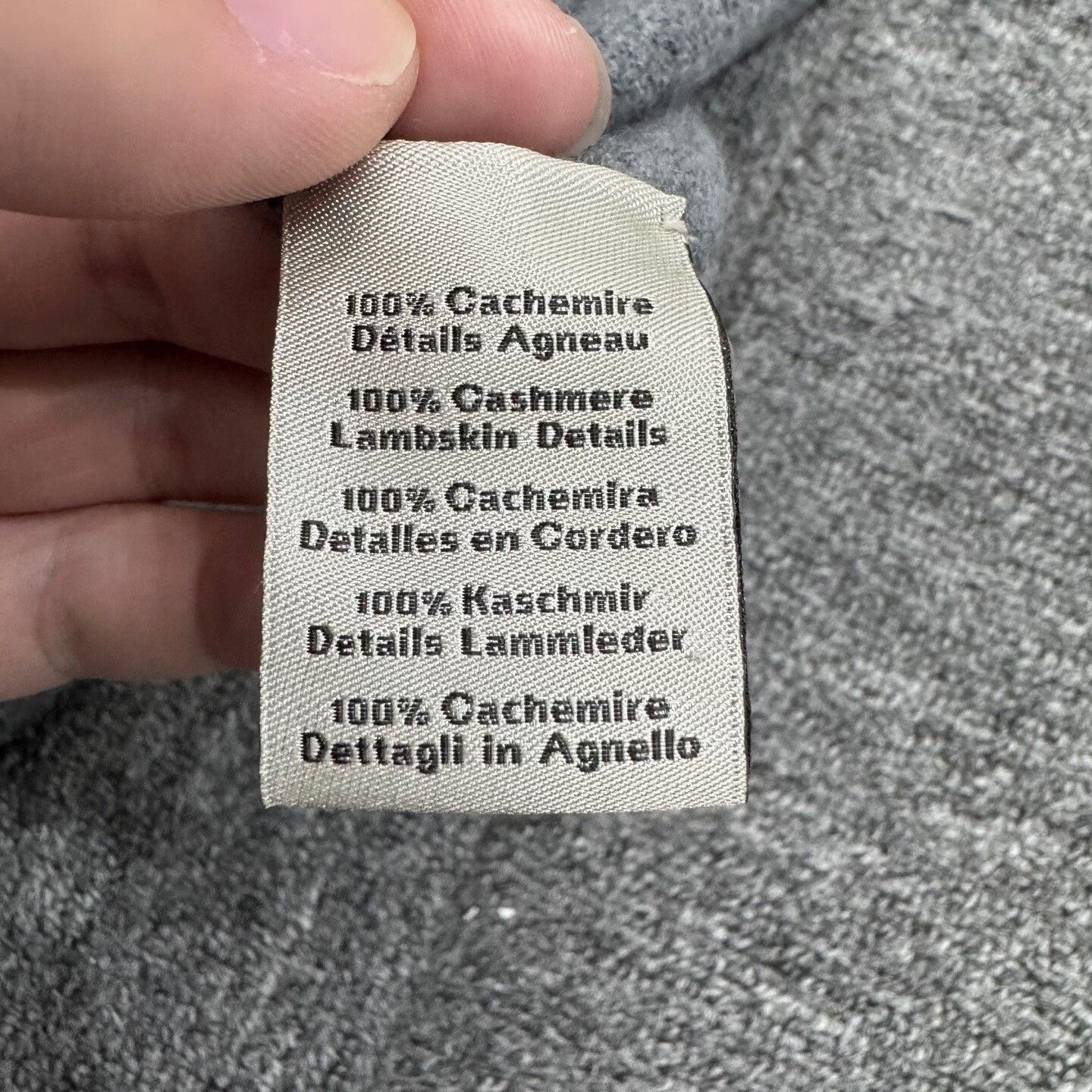 Hermes hermes cashmere zip-up jacket in gray. Size US XXL / EU 58 / 5 - 4 Thumbnail