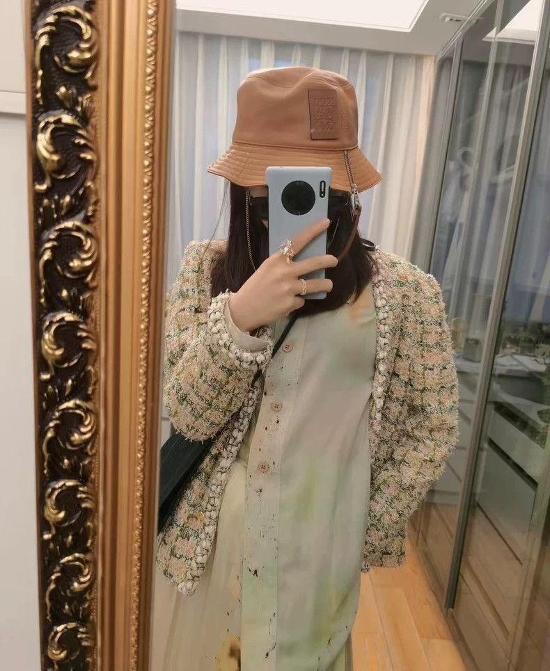 Loewe Loewe Fisherman Hat in Brown Leather- DMC Size ONE SIZE - 1 Thumbnail