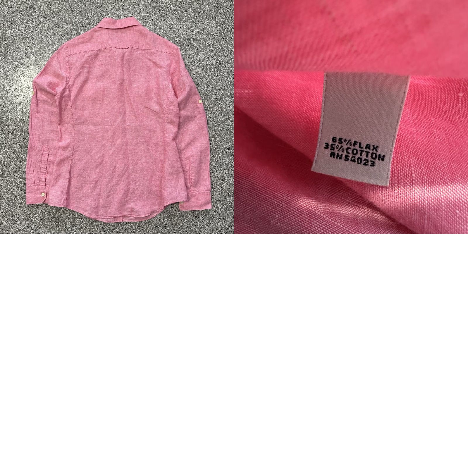 Banana Republic Banana Republic Linen Blend Button-Down Long Sleeve Womens S Pink Shirt Size S / US 4 / IT 40 - 8 Thumbnail