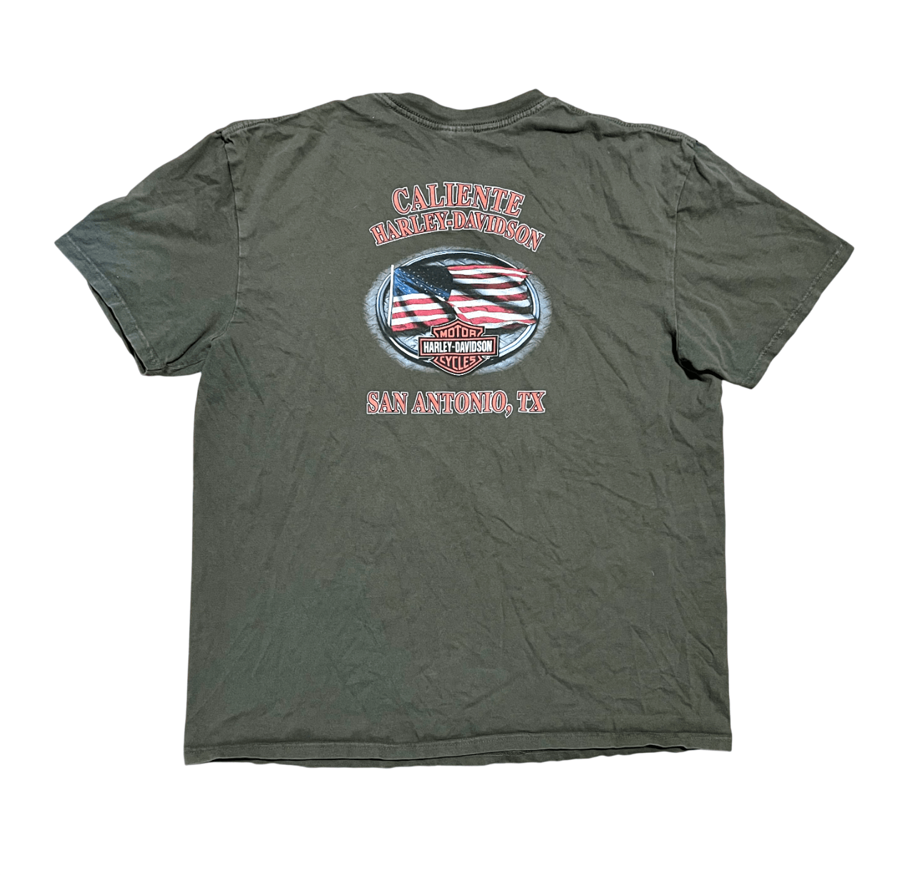 Harley Davidson Harley Davidson Caliente San Antonio Pocket Graphic T-Shirt Size US XL / EU 56 / 4 - 1 Thumbnail