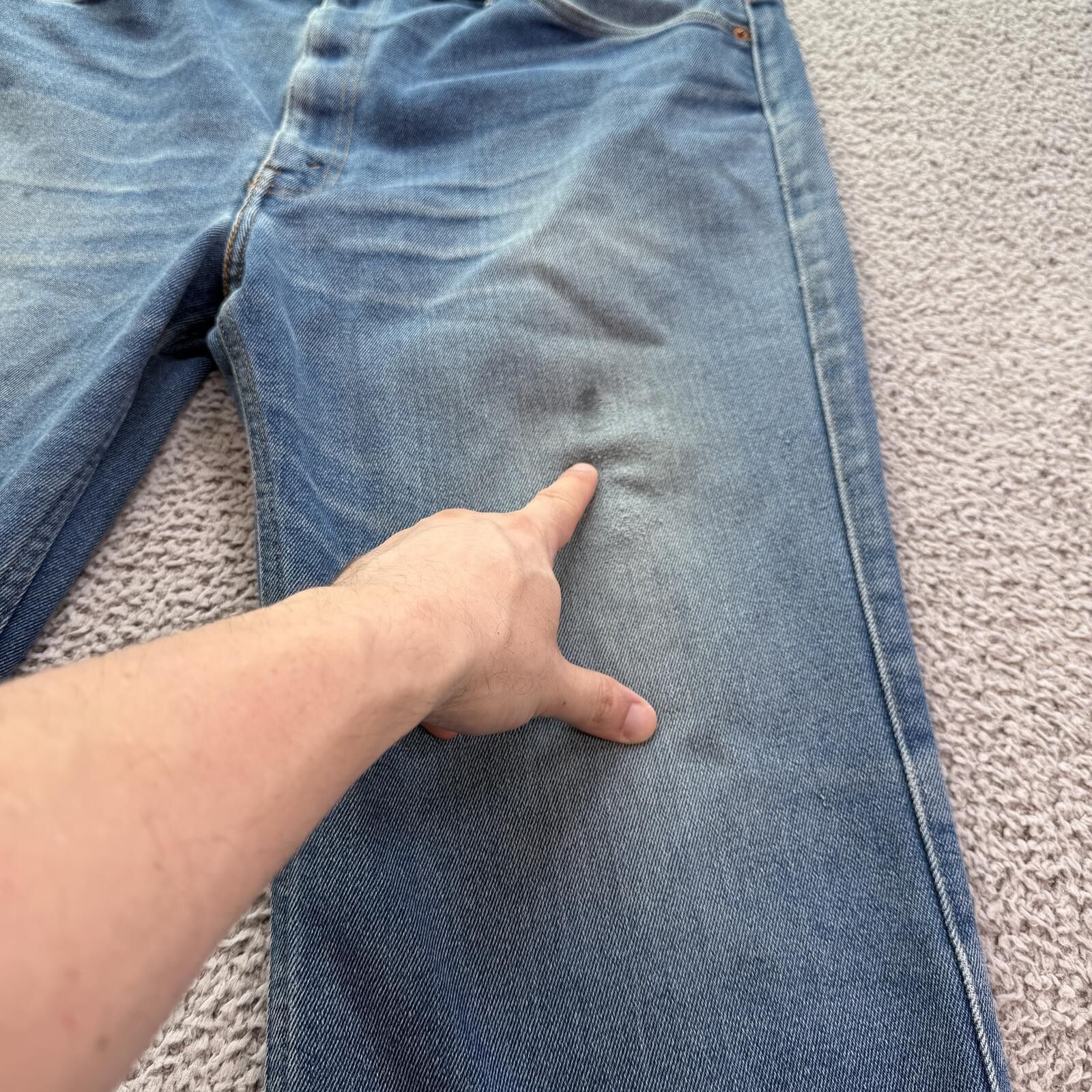 Levi's Levis 517 Bootcut Jeans Mens 40x29 Blue Distressed Faded Y2K Size US 40 / EU 56 - 8 Thumbnail