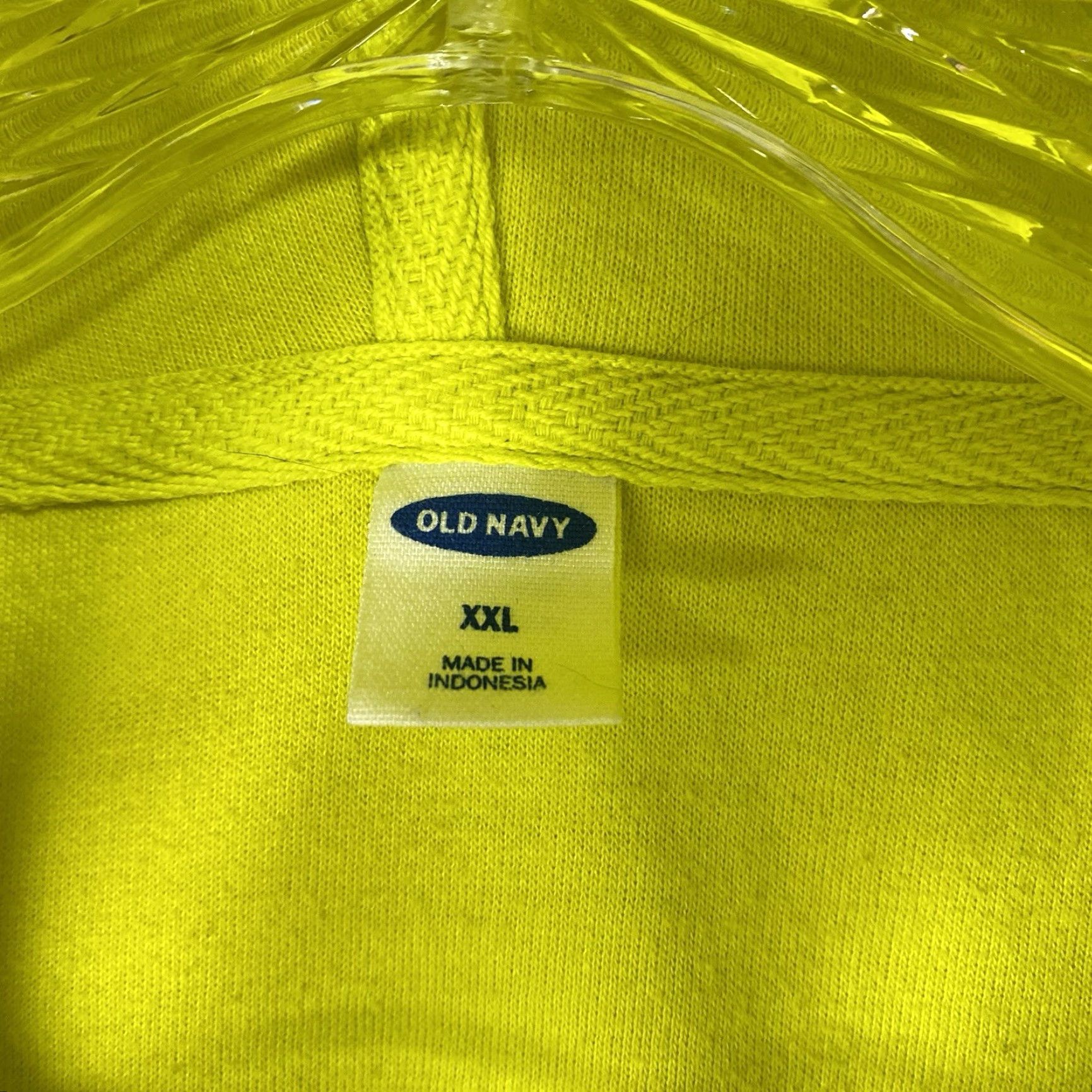 Old Navy **Old Navy 2XL Neon Yellow Hoodie Sweatshirt** User: **Old Navy 2XL Neon Yellow Full-Zip Hoodie Sweatshirt** Size XXL / US 16-18 / IT 52-54 - 5 Thumbnail