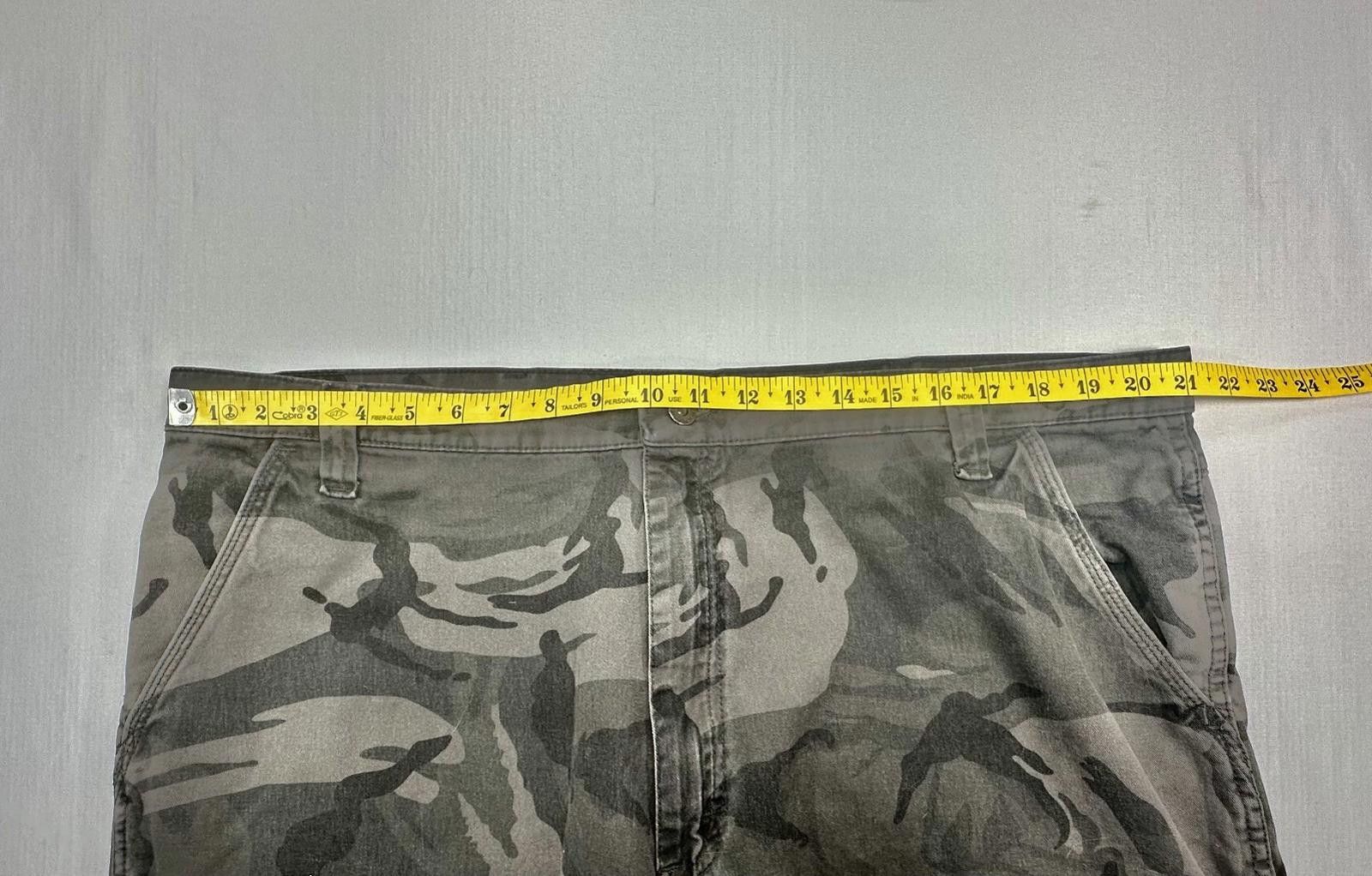 Wrangler Wrangler 100% Cotton Camouflage Cargo Pants Green Mens 42/30 Size US 42 / EU 58 - 3 Thumbnail