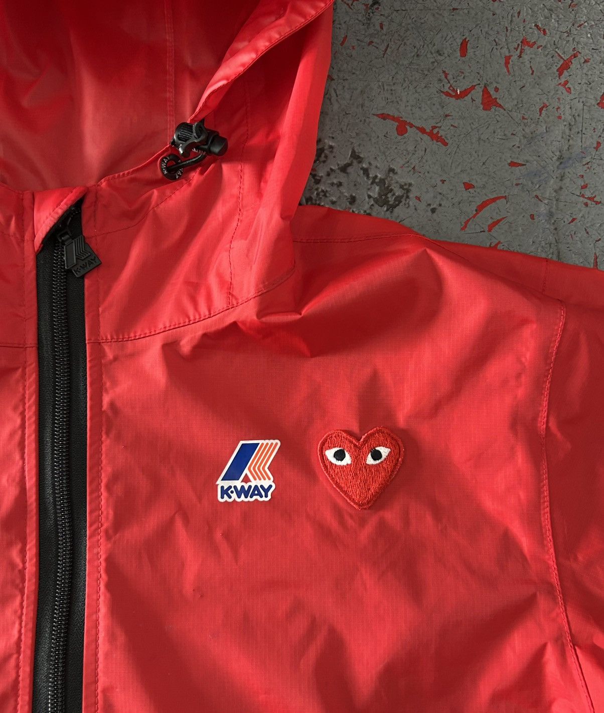 Comme des Garcons Comme Des GARCONS Play x K-Way Full-Zip Jacket Size Medium Size US M / EU 48-50 / 2 - 3 Thumbnail