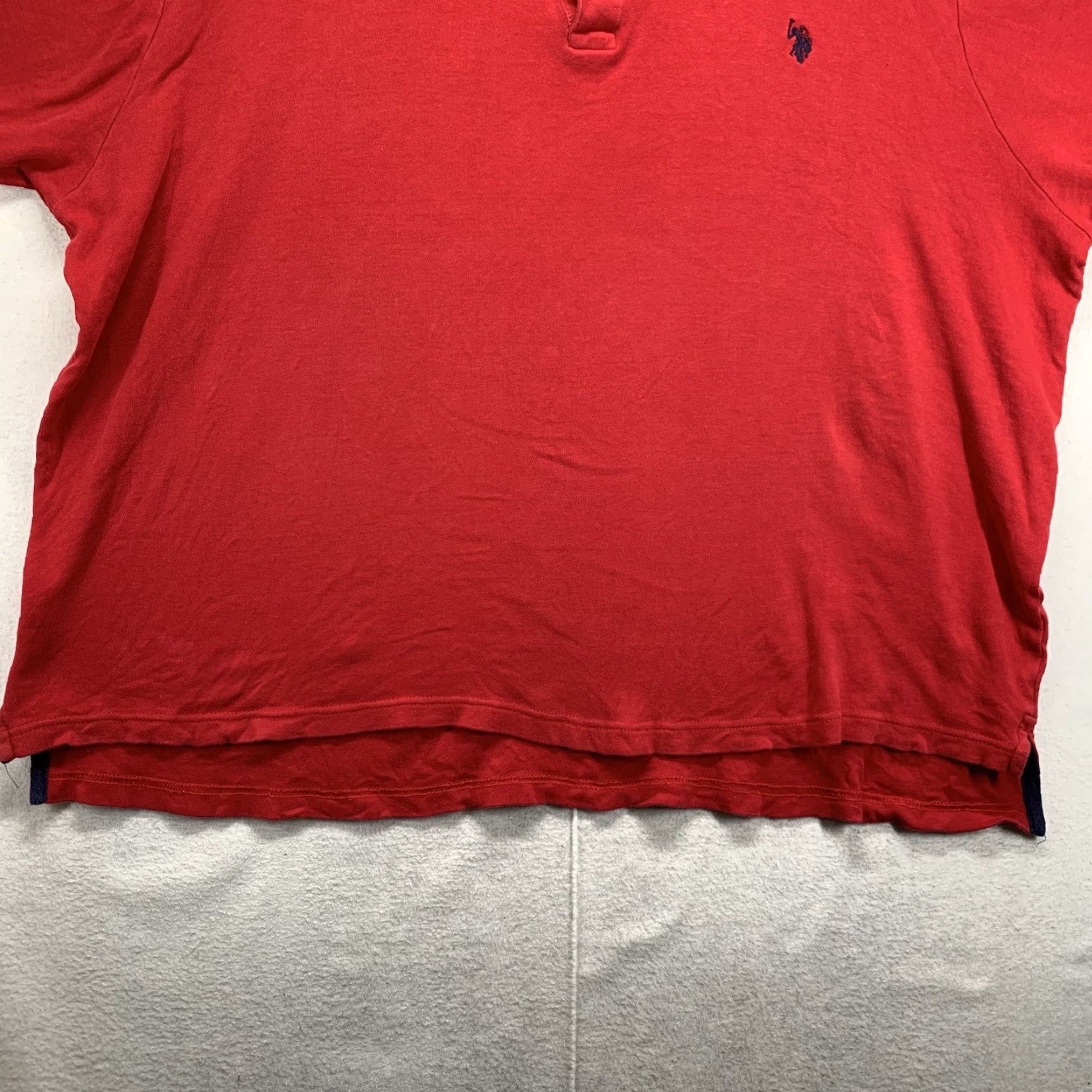 Vintage VINTAGE US Polo Assn. Polo Shirt Men's 2XL Red Short Sleeve Embroidered Logo Grunge Sports Size US XXL / EU 58 / 5 - 2 Thumbnail