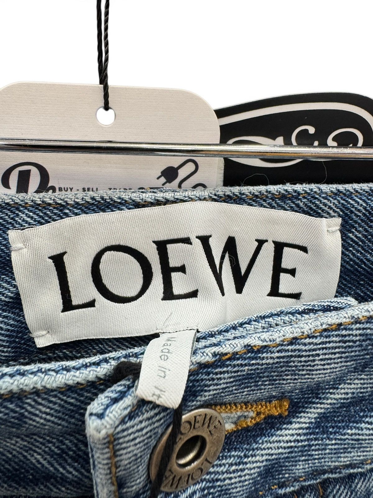 Loewe Loewe Blue Denim Logo Jeans Size US 28 / EU 44 - 6 Thumbnail