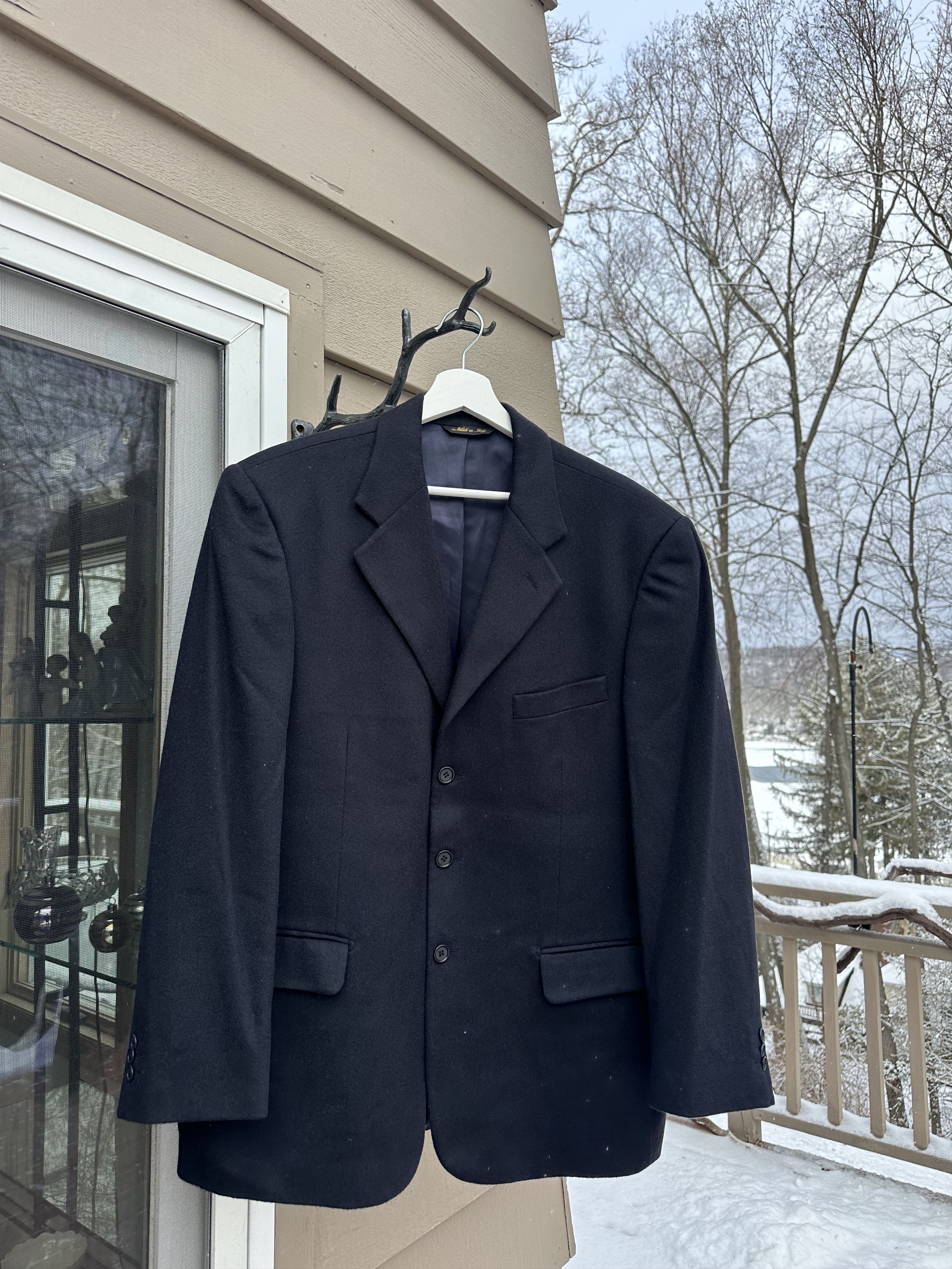 Vintage Vintage Luxury Men’s Blazer Louis Dell'Olio Cashmere Size 50S - 2 Thumbnail