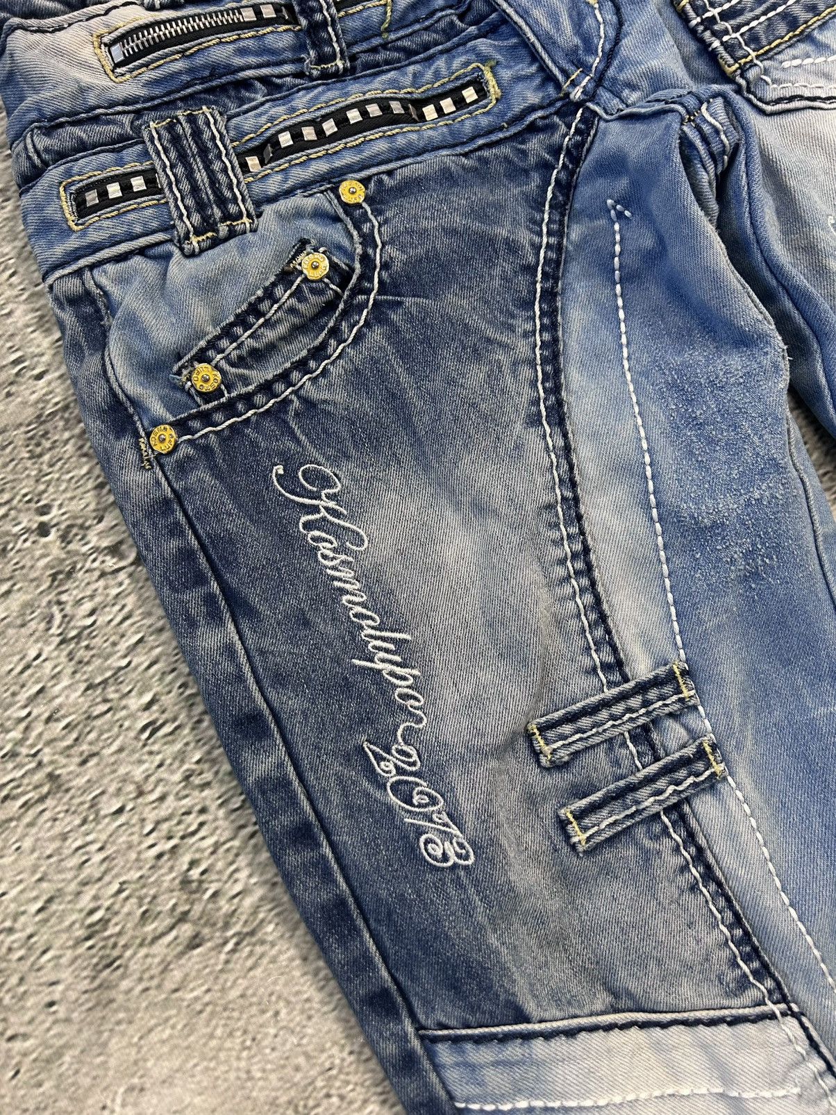Japanese Brand × Vintage Japanese Brand Kosmo Lupo jeans big logo Vintage Swag Y2K Size US 30 / EU 46 - 2 Thumbnail