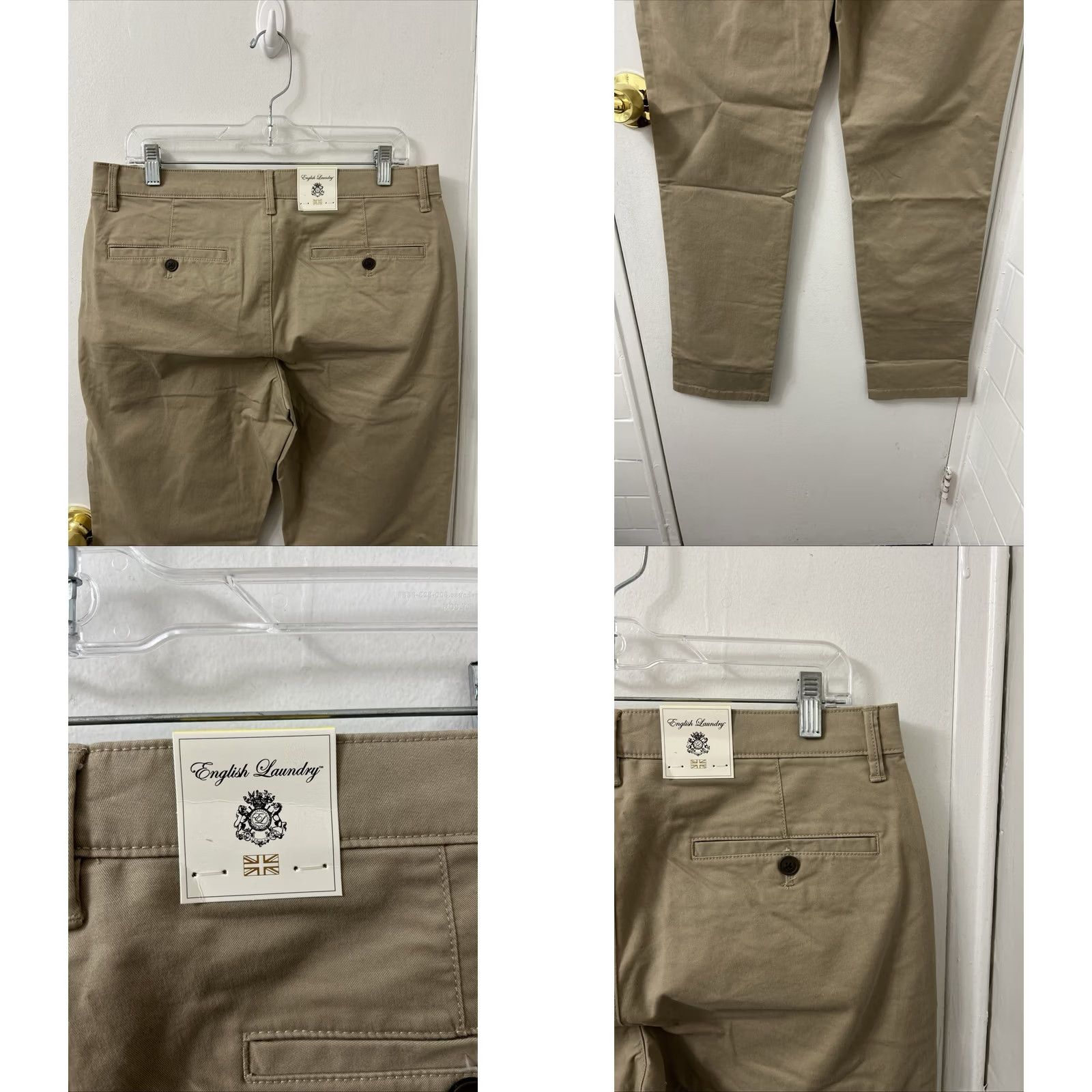 English Laundry English Laundry Pants Mens 32x32 Chino Khaki Tan Slim Fit Stretch NWT Classic Casual Workwear Pant Straight 32in Inseam Beige Zipper Button Pocket NWT Size US 32 / EU 48 - 8 Thumbnail