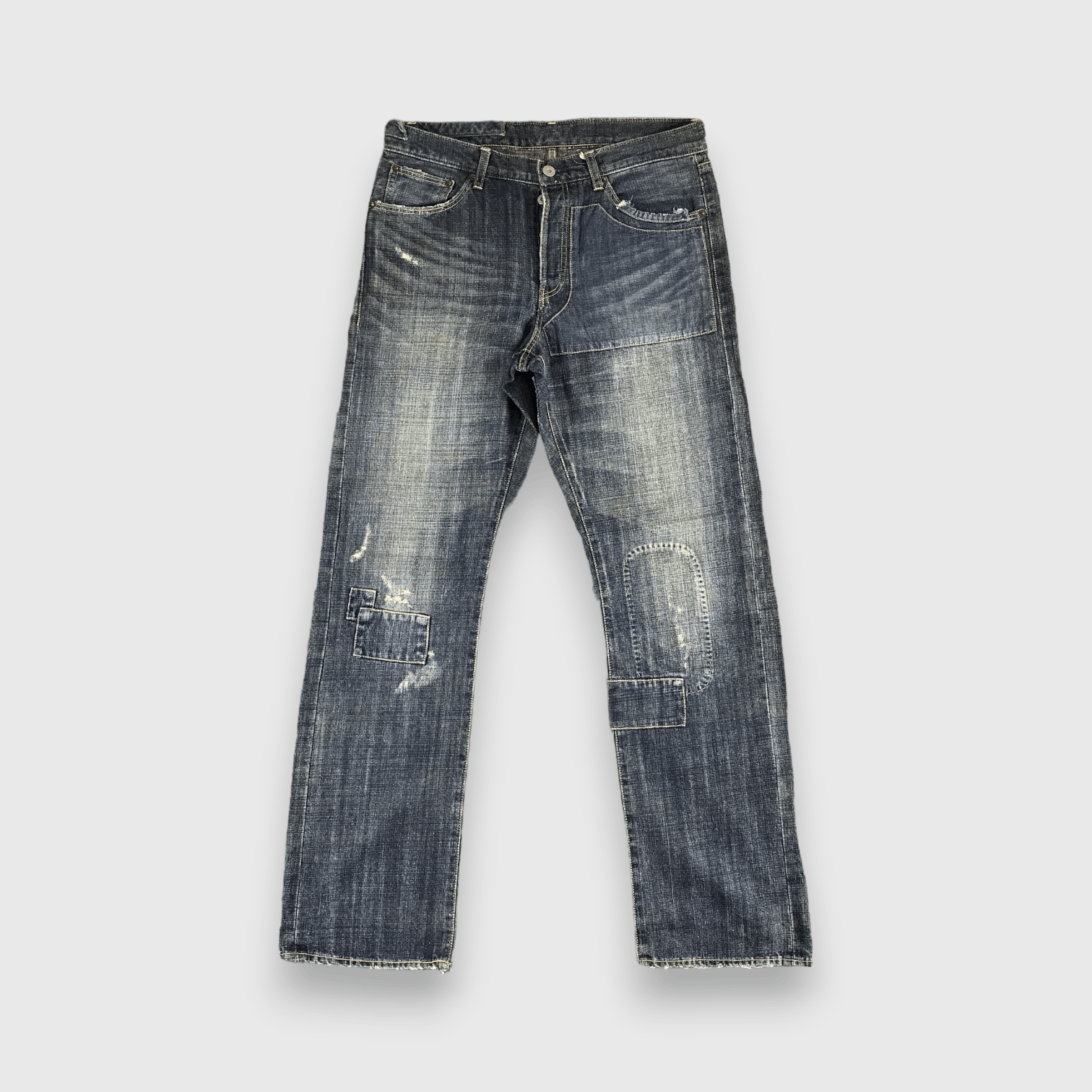 Journal Standard Journal Standard Patch Work Jeans Distressed Denim -J538 Size US 32 / EU 48 - 1 Thumbnail