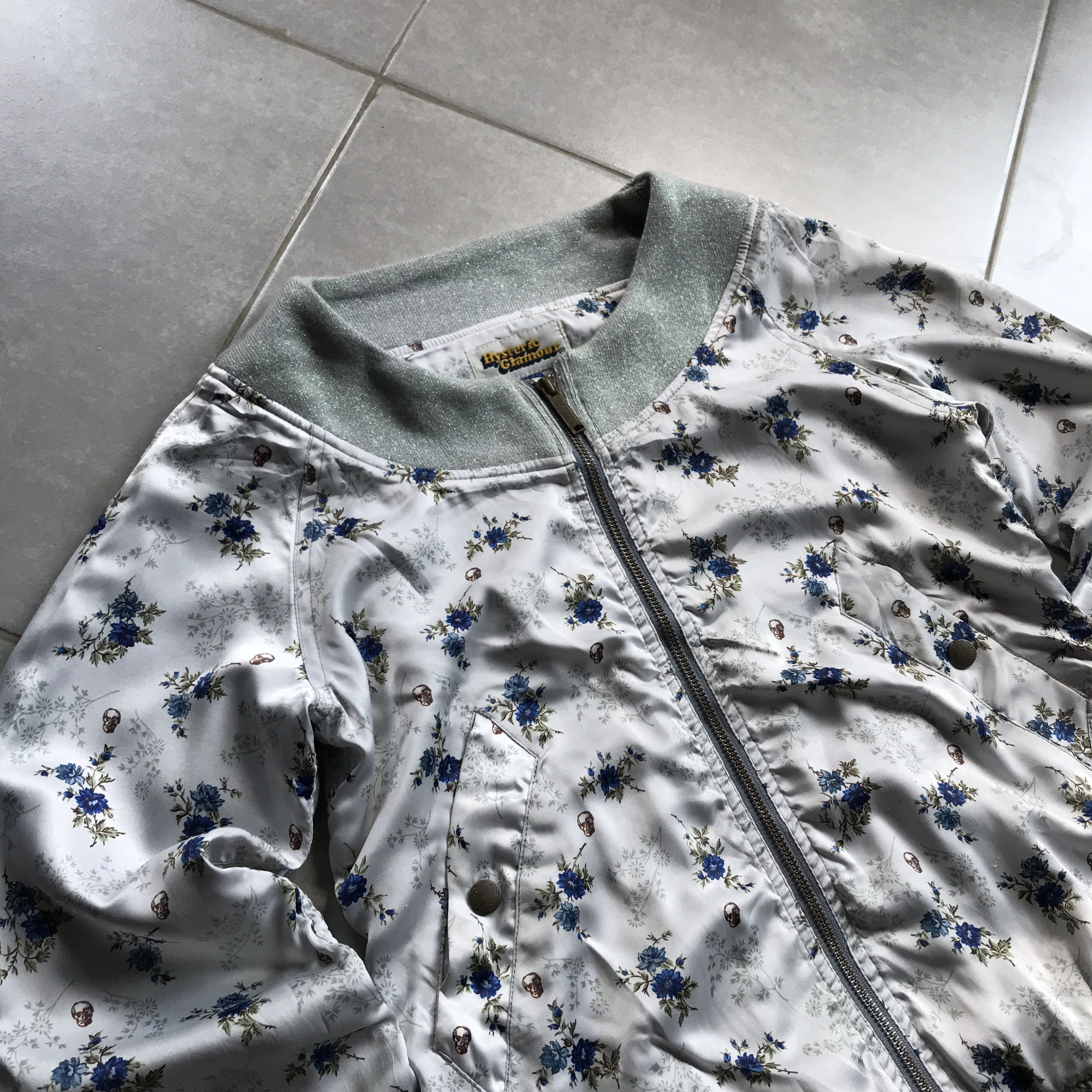 Hysteric Glamour Hysteric Glamour skull flower satin jacket Size S / US 4 / IT 40 - 2 Thumbnail