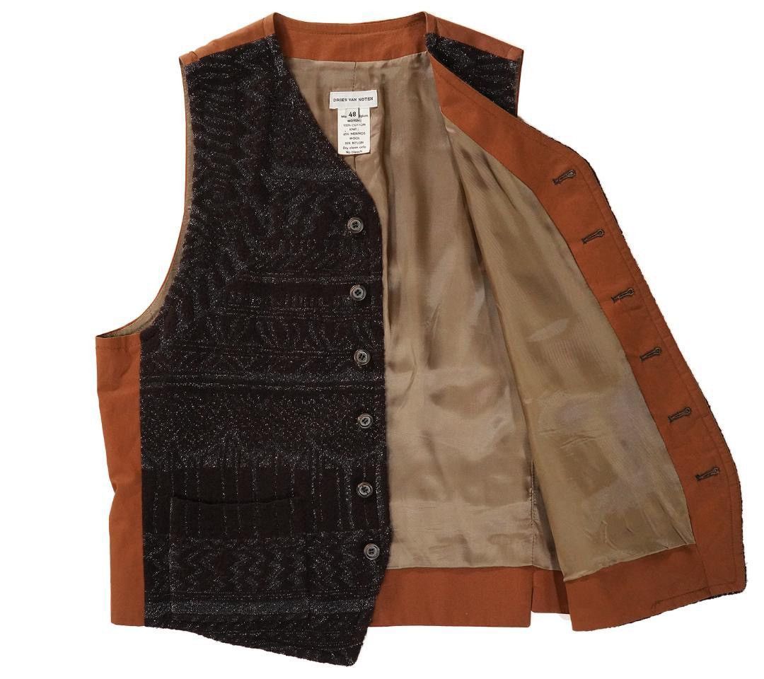 Dries Van Noten DRIES VAN NOTEN 1990s WOOL VEST Size US M / EU 48-50 / 2 - 3 Thumbnail