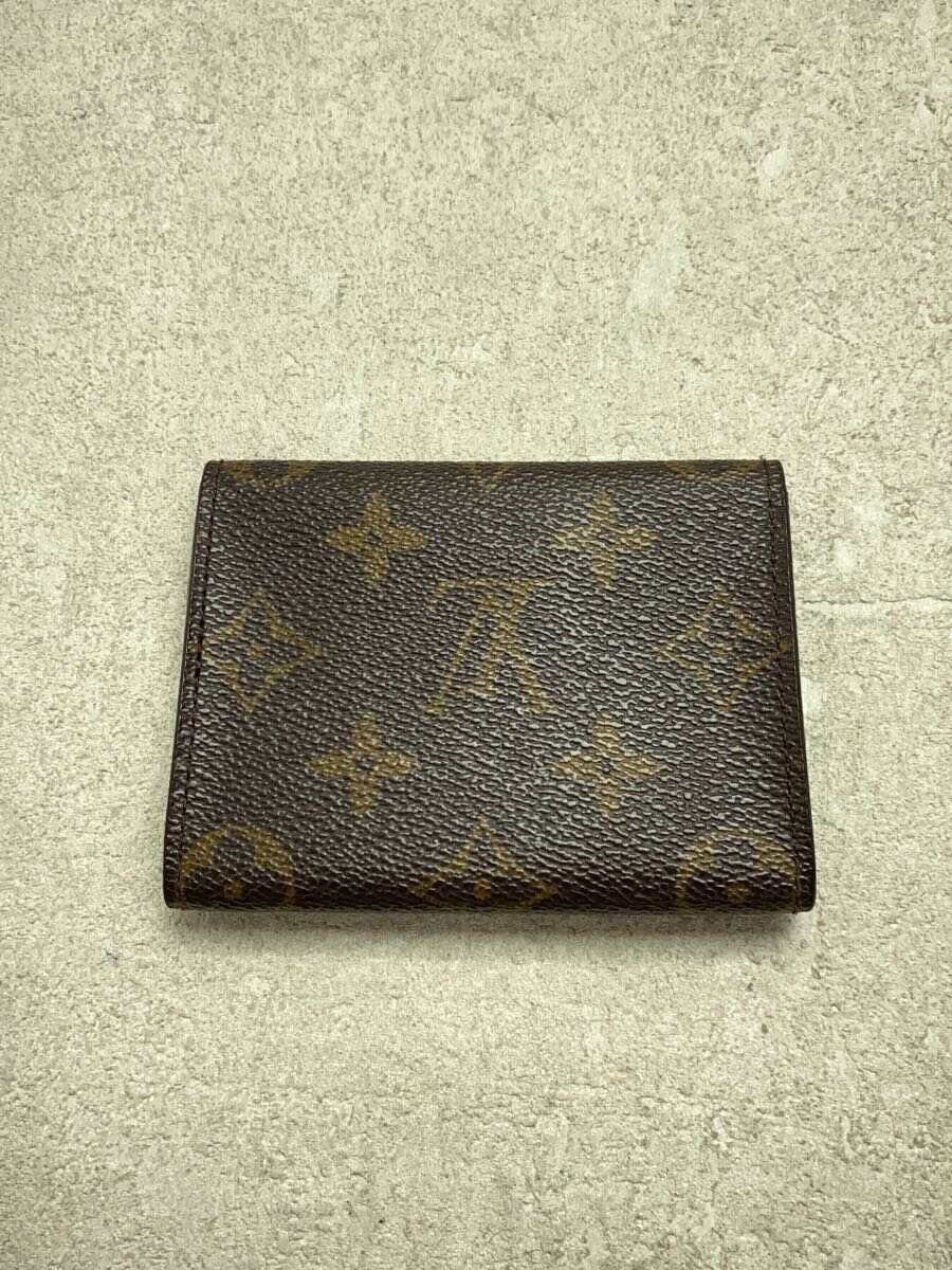 LOUIS VUITTON Carte Visite ブラウン Louis Vuitton Monogram Canvas Envelope Carte de Visite Brown