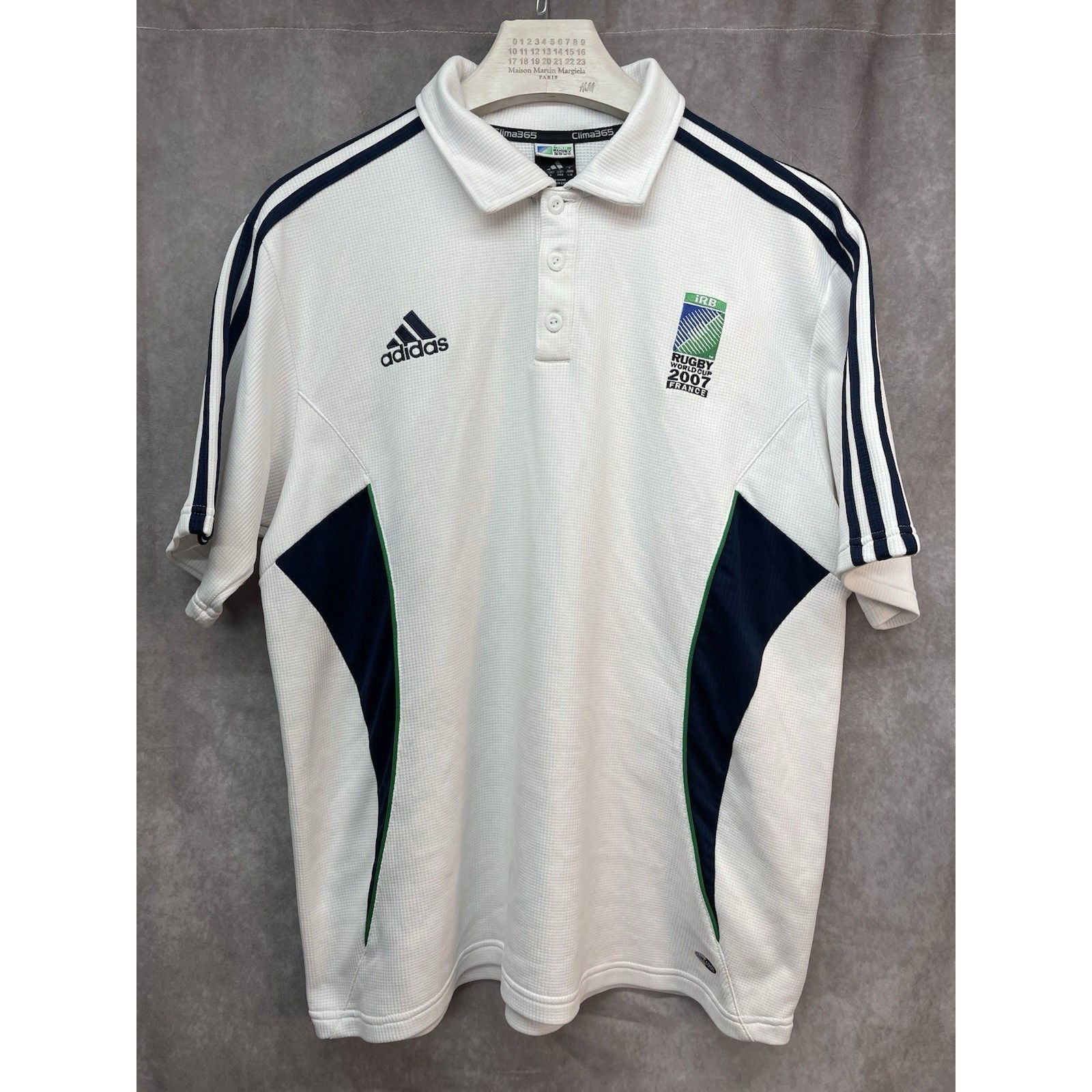 Adidas VTG Adidas Polo Shirt Rugby World Cup 2007 France Short Slee Size US L / EU 52-54 / 3 - 2 Thumbnail