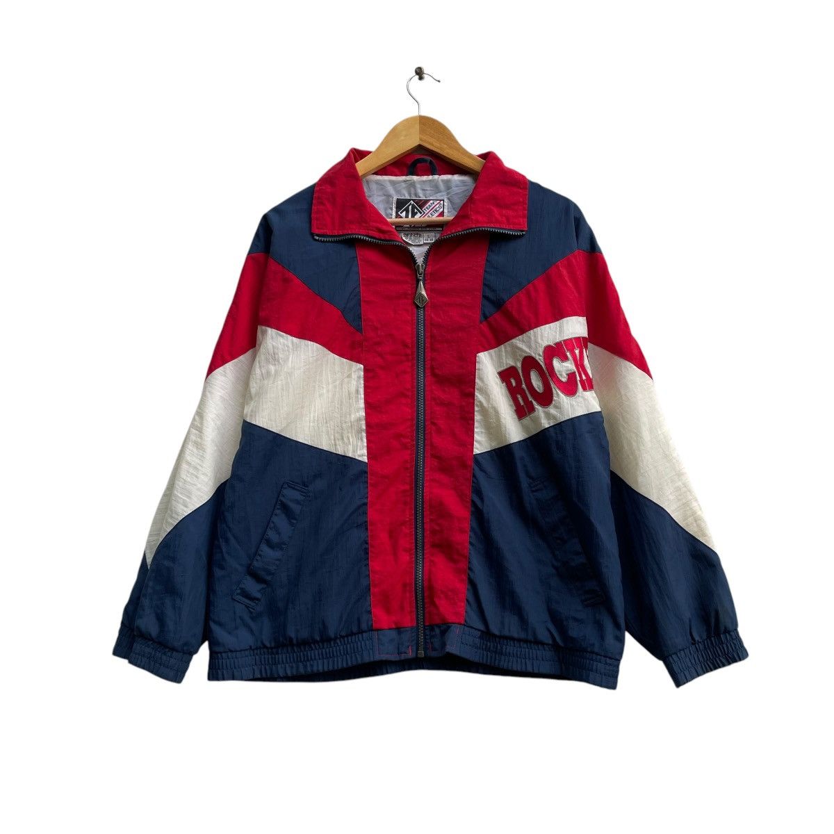 NFL 💥Vintage Team Athletics Rockets Britain Flag Jacket Size US M / EU 48-50 / 2 - 1 Thumbnail