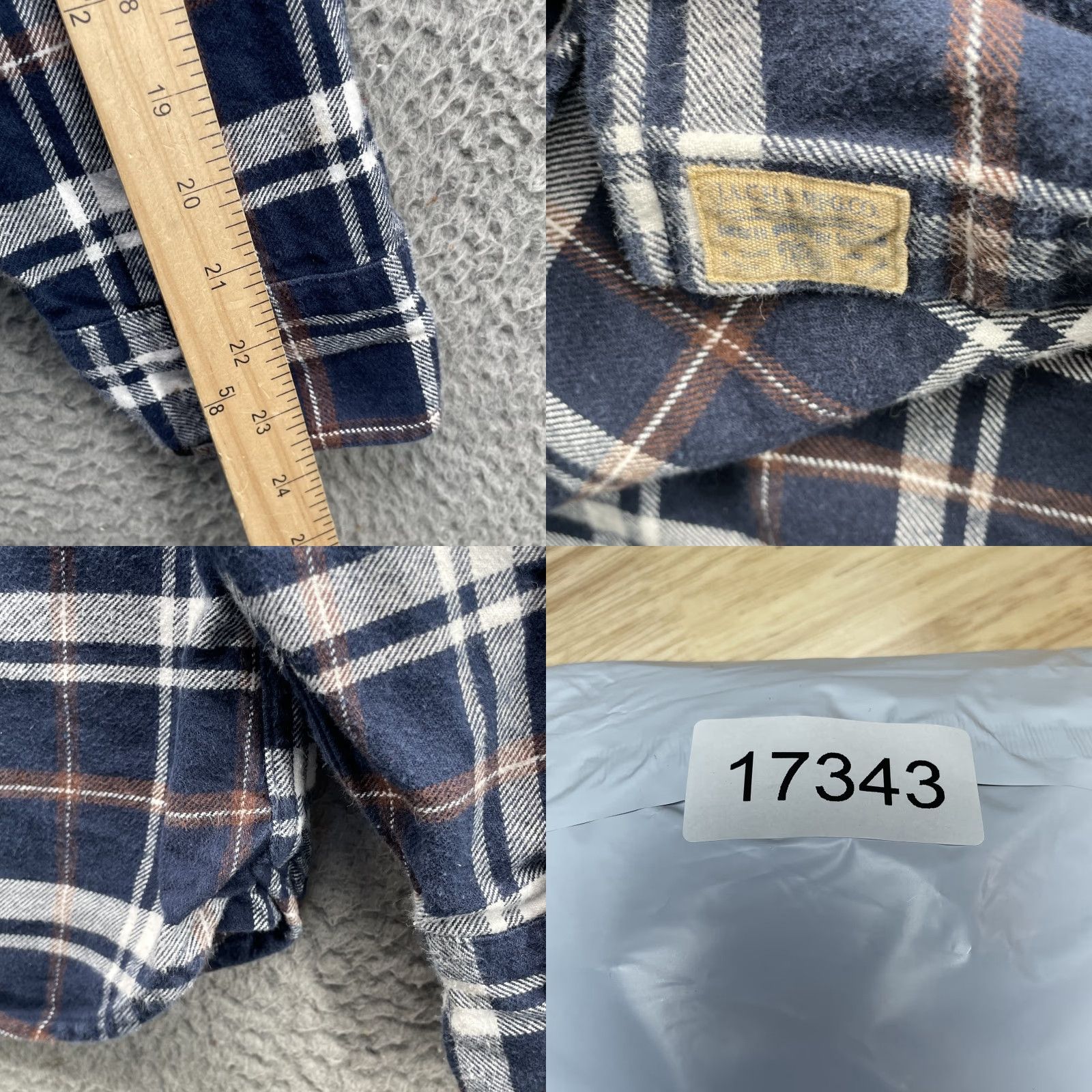 Vintage VINTAGE JACHS Flannel Shirt Men 2XL Navy Plaid Chamois Outdoor Cabin Workwear 90s Size US XXL / EU 58 / 5 - 8 Thumbnail