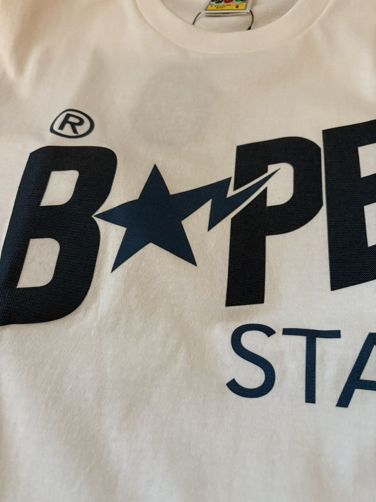 Bape *NEW* Denim BAPE STA Logo Tee Ladies Size S / US 4 / IT 40 - 7 Thumbnail