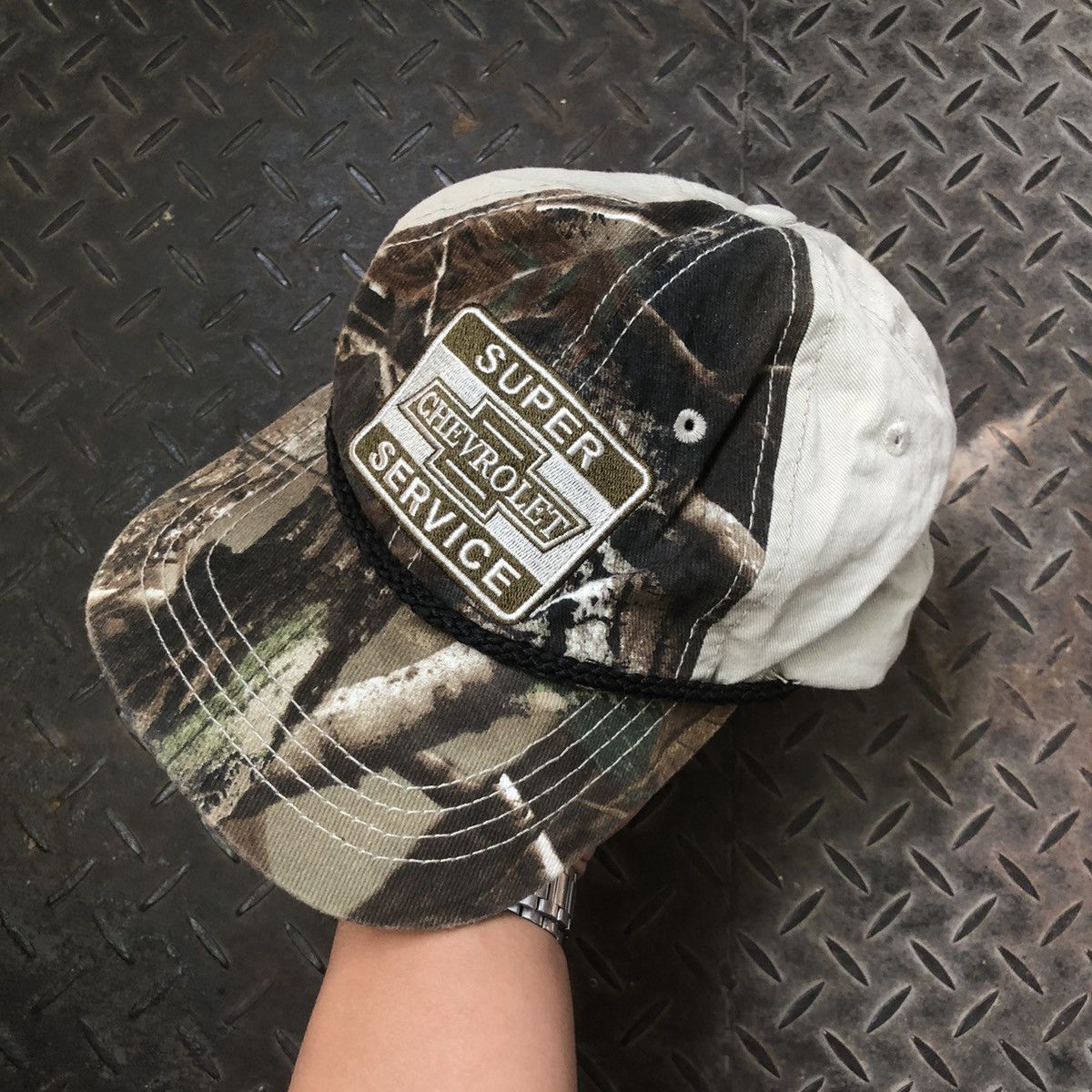 Realtree 🔥Crazy Vintage Realtree Chevrolet Embroidery Camouflage Hat Size ONE SIZE - 3 Thumbnail